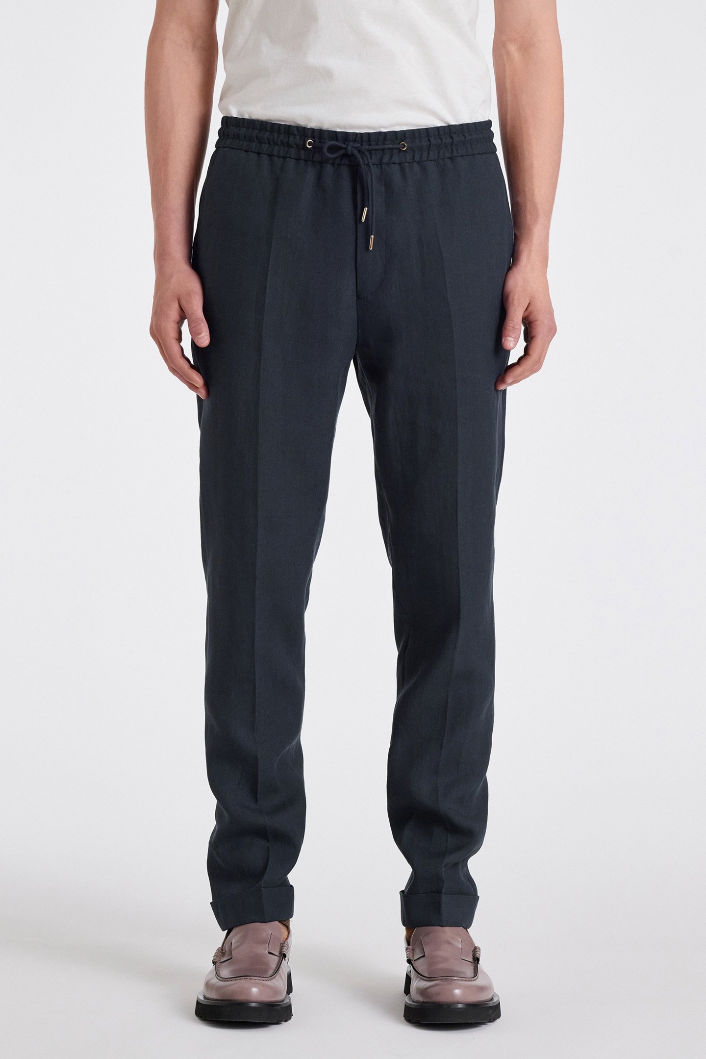 MENS DRAWCORD TROUSER VERY DARK NAVY 1