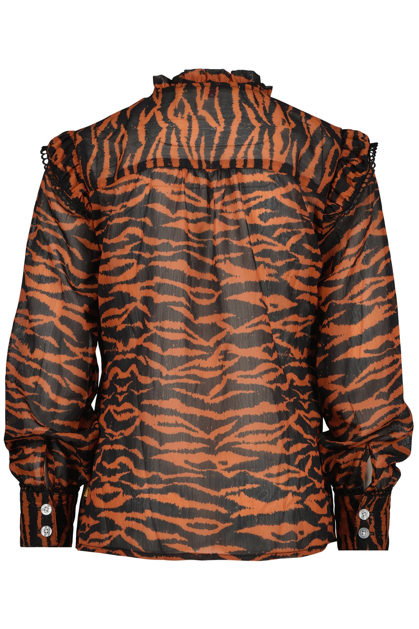 GIRL'S LORAINE BLOUSE BROWN RUST 2