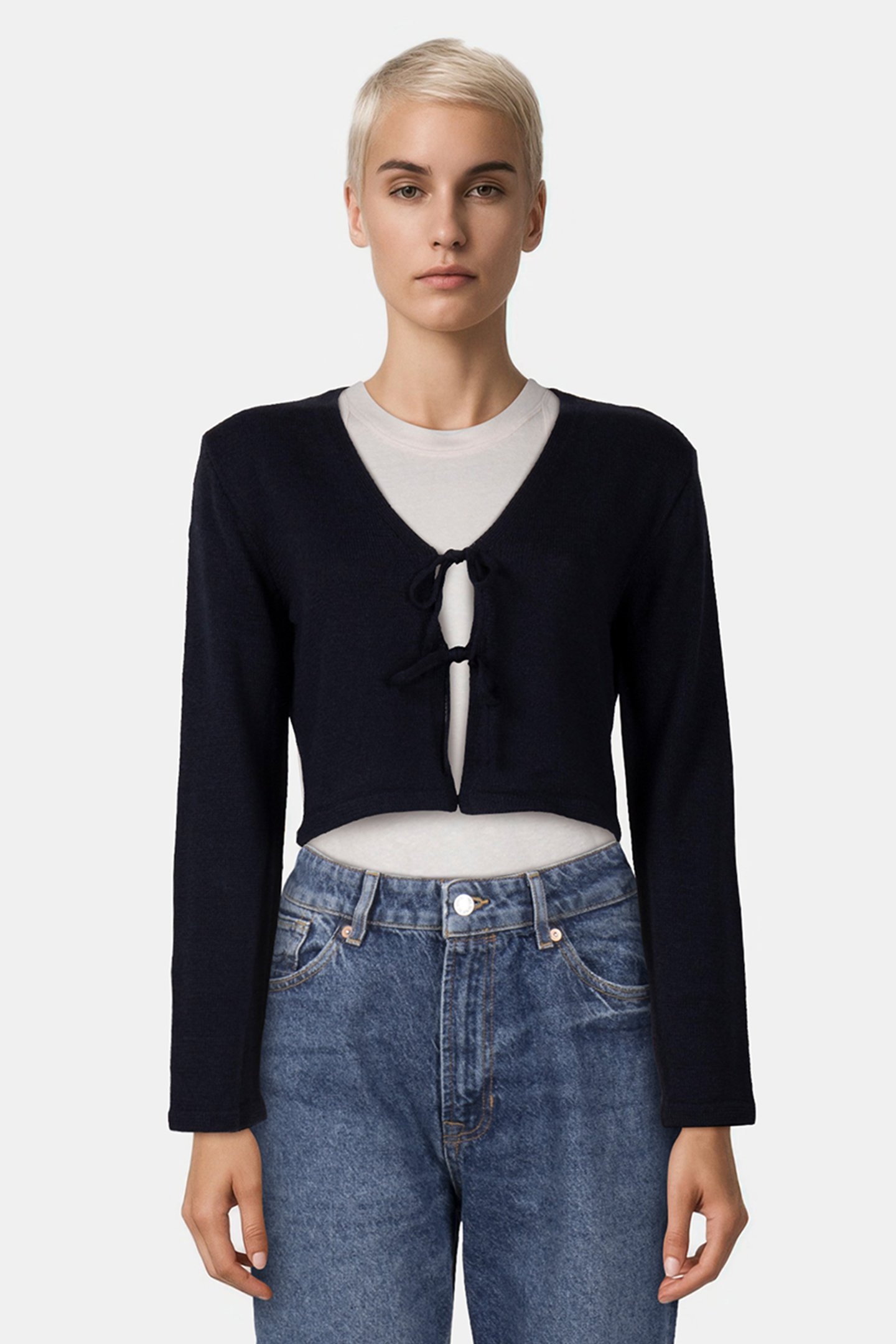 COMMA CARDIGAN DARK-BLUE 1