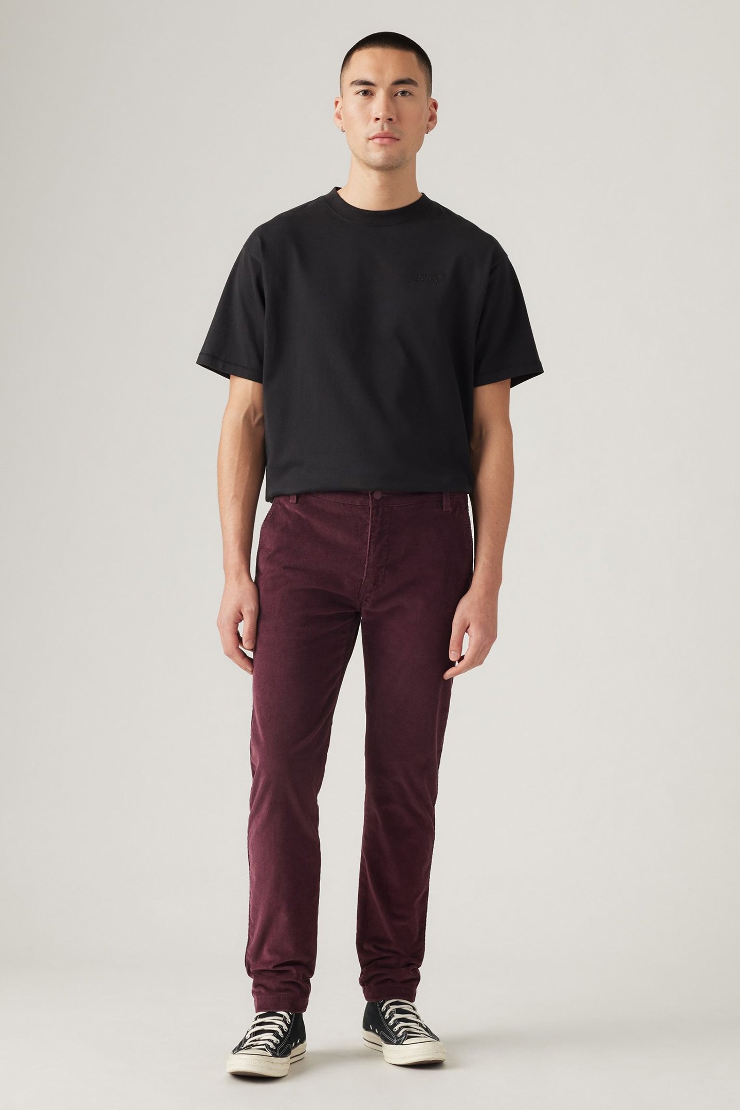 XX CHINO SLIM II DEEP BURGUNDY S 14W CORD 2