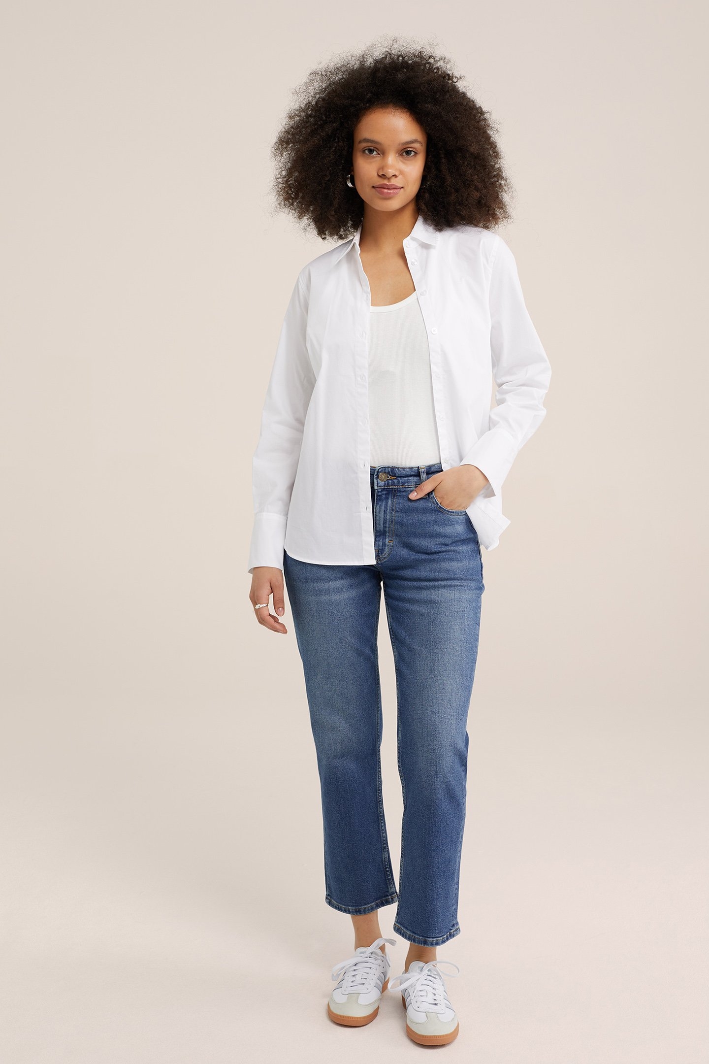 5-POCKET MID WAIST BLUE 3