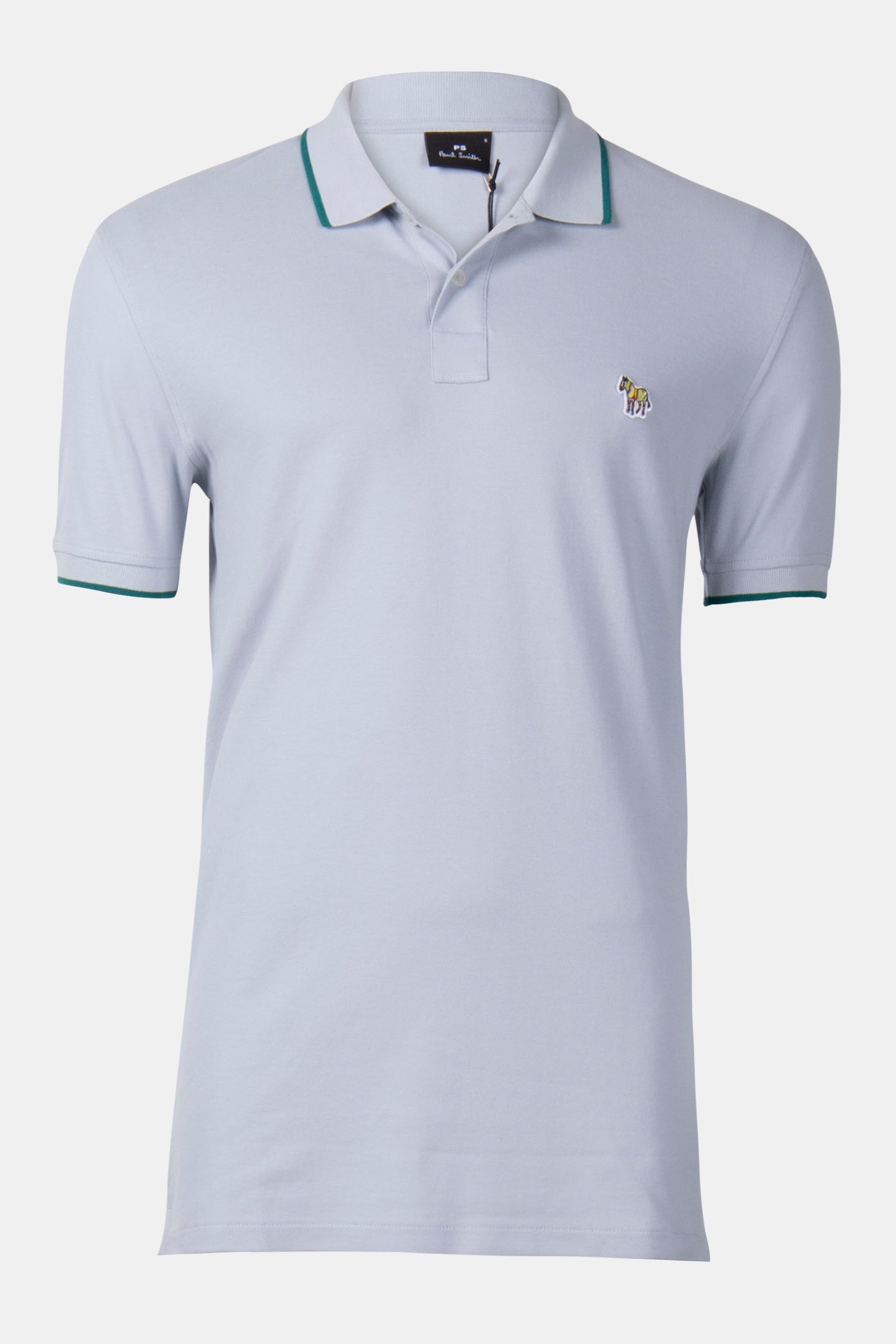 SLIM FIT POLO ZEB BADGE GREY 3