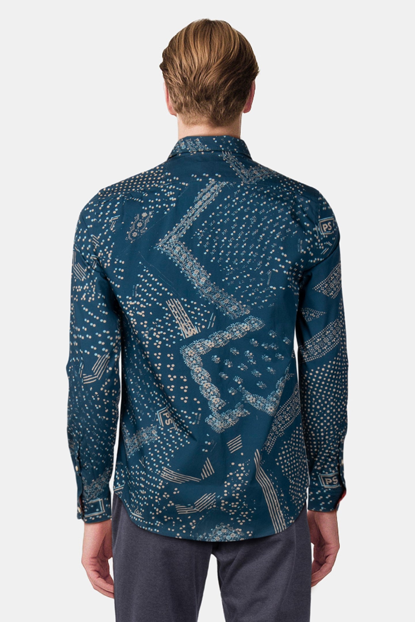 LS TAILORED FIT SHIRT INKY BLUE 2