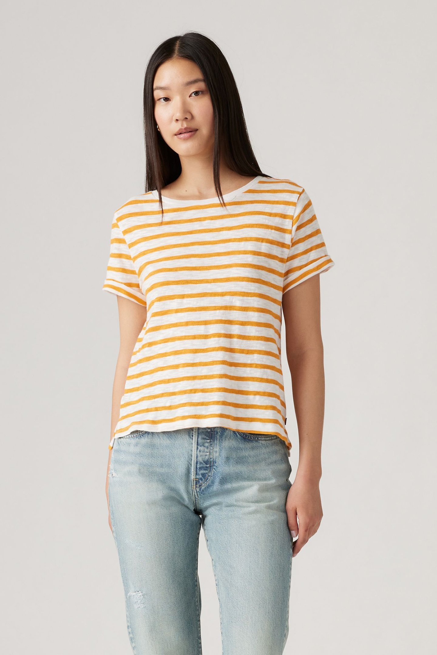 MARGOT TEE CAPTAIN STRIPE AUTUMN BLAZE 1
