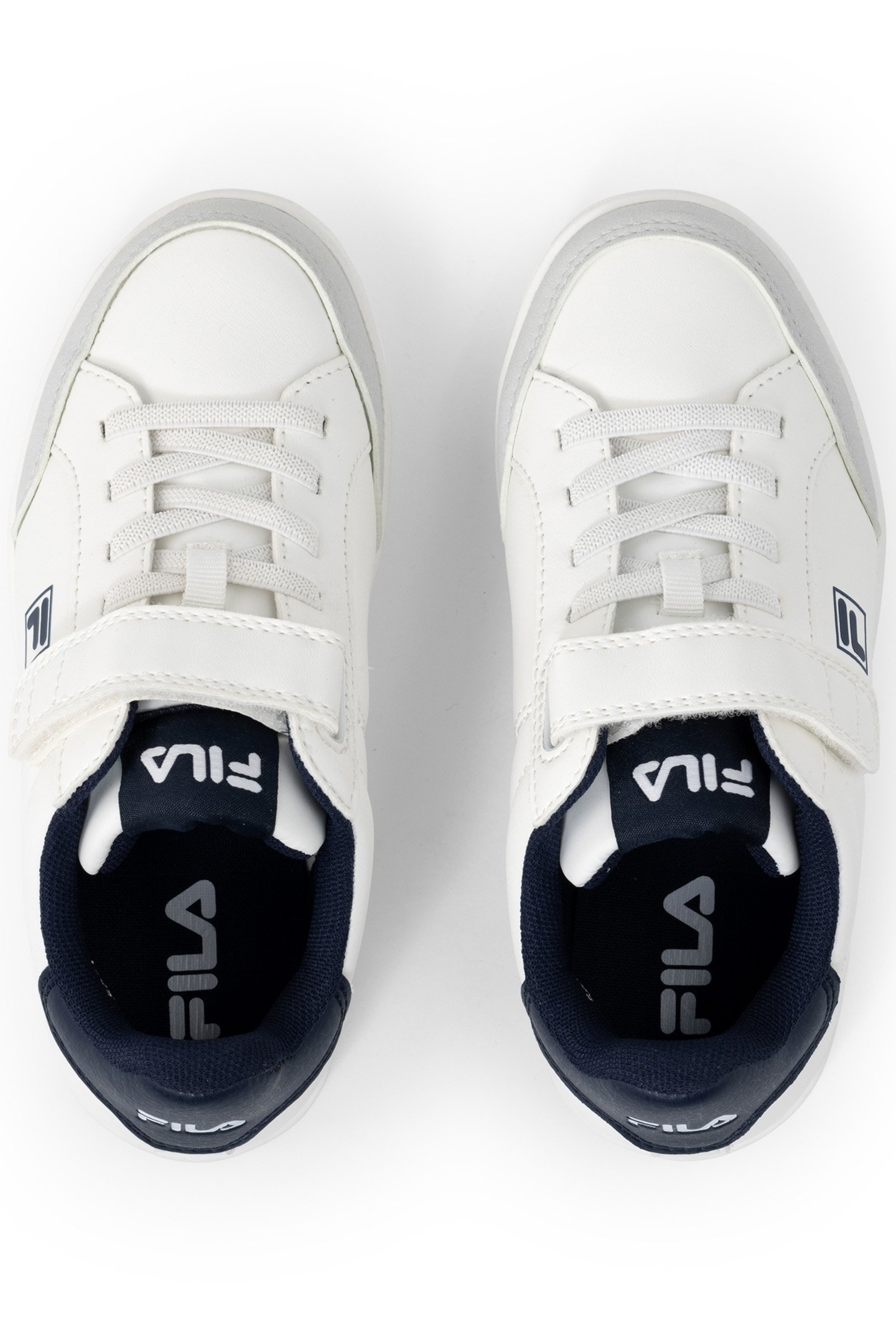 BOYS COURTBAY VELCRO KIDS WHITE-FILA NAVY 3