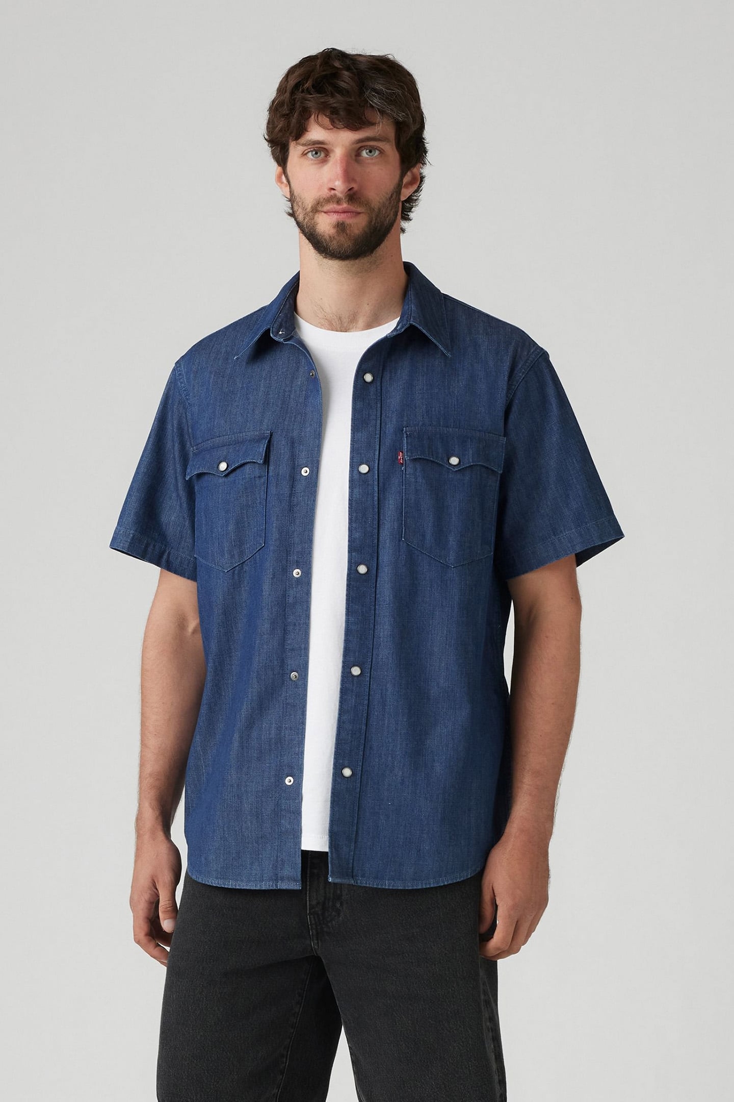 SS RELAXED FIT WESTERN OLSEN DARK WASH 1