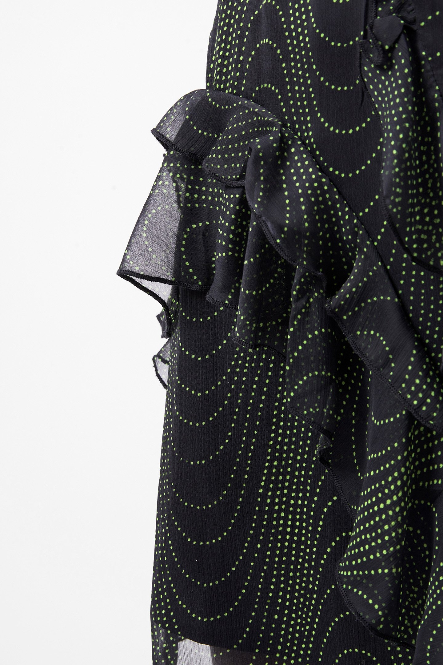 GRACE ARTEMIS MINI SKIRT BLACKOUT/VIVID GREEN 4