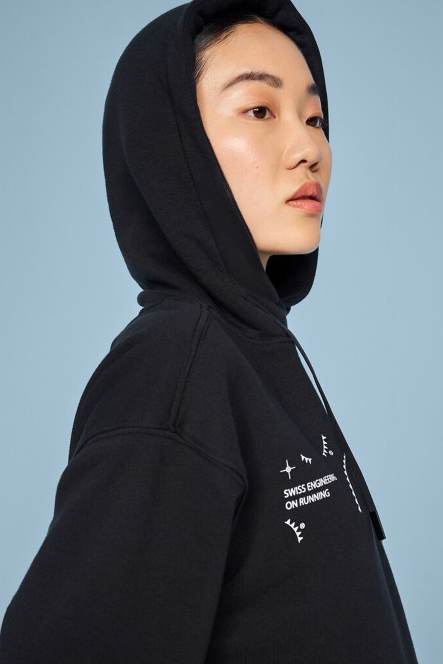 GRAPHIC CLUB HOODIE 1 BLACK WHITE 6
