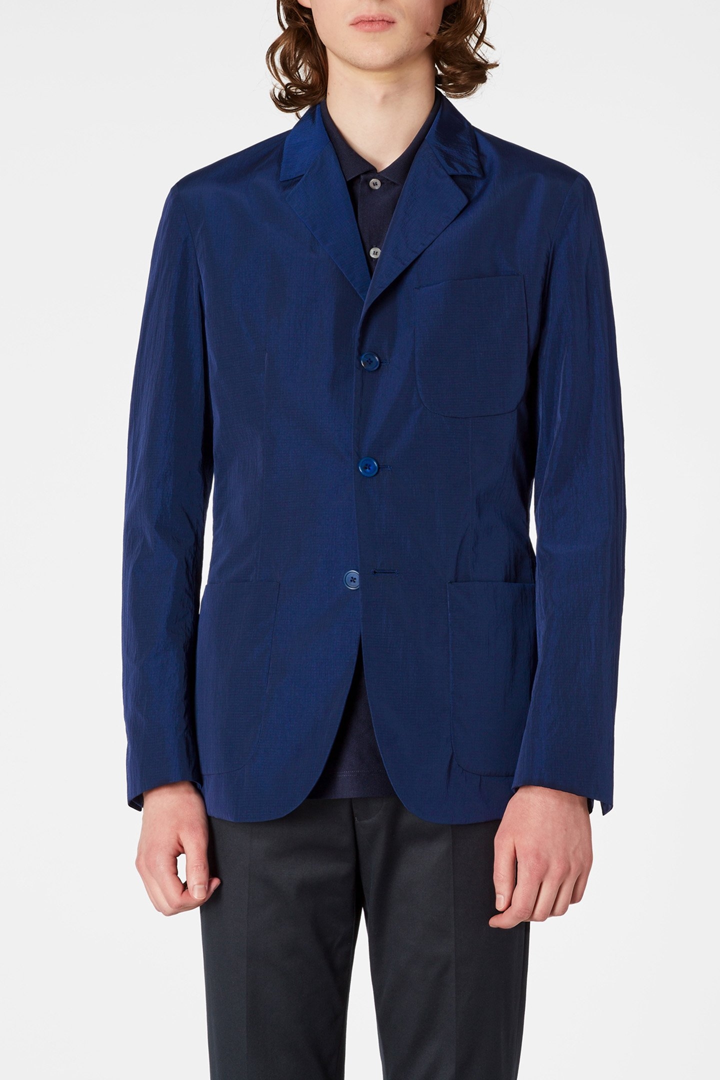 GENTS 3 BTN JACKET NAVY 1