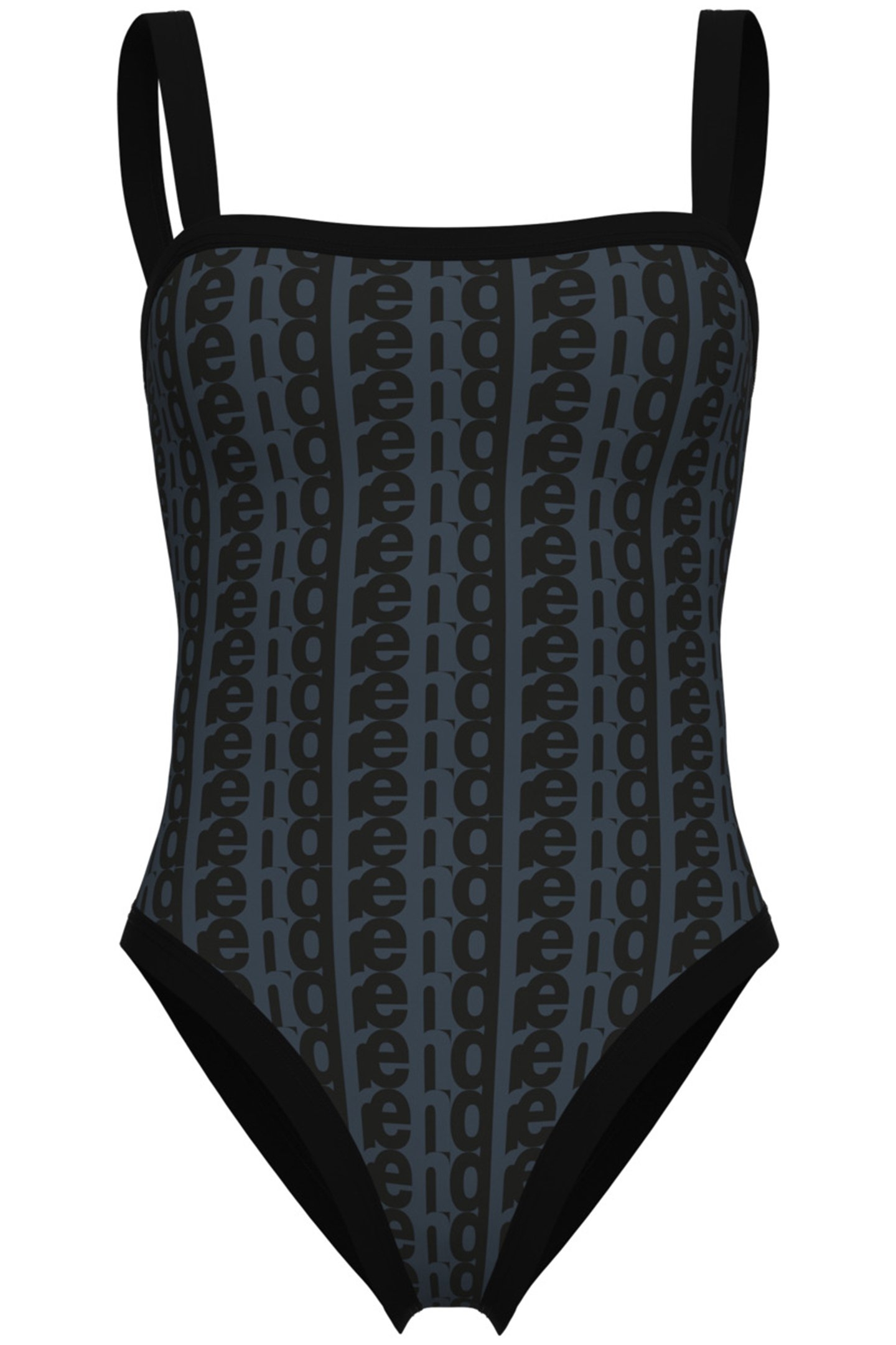 WOMEN'S ARENA MONOGRAM SWIMSUIT U BACK BLACK MULTI-BLACK 4