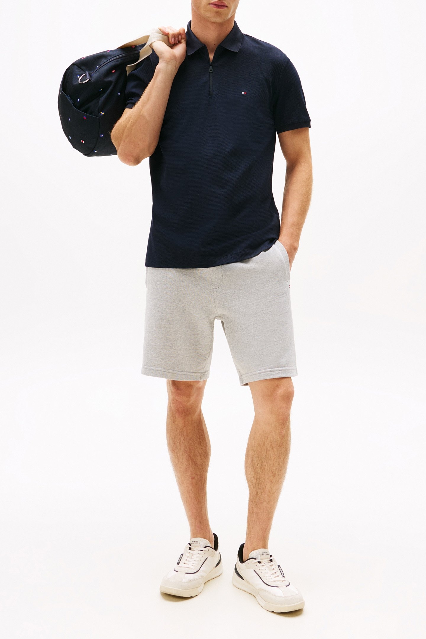 PERFORMANCE PIQUE SLIM FIT POLO SHIRT DARK BLUE 2