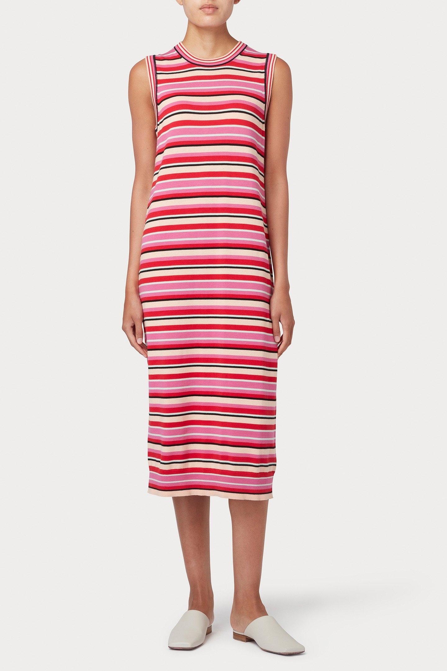 KNITTED DRESS BUBBLEGUM/RASP 1