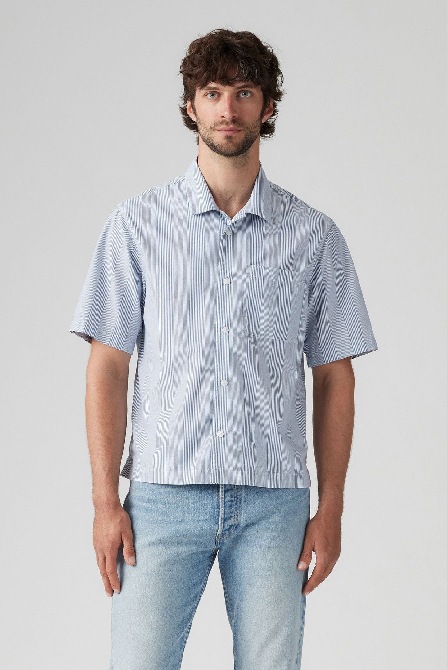 SS TOWNES BOXY SHIRT ALEXXIS STRIPE HAMP 1