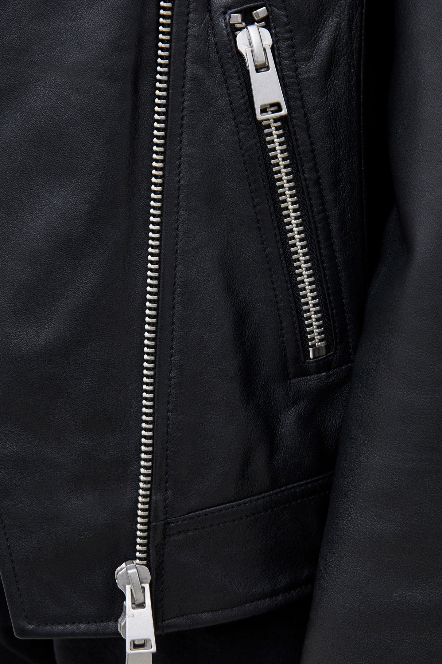 CONNIE LEATHER L/S BIKER JKT BLACK 5