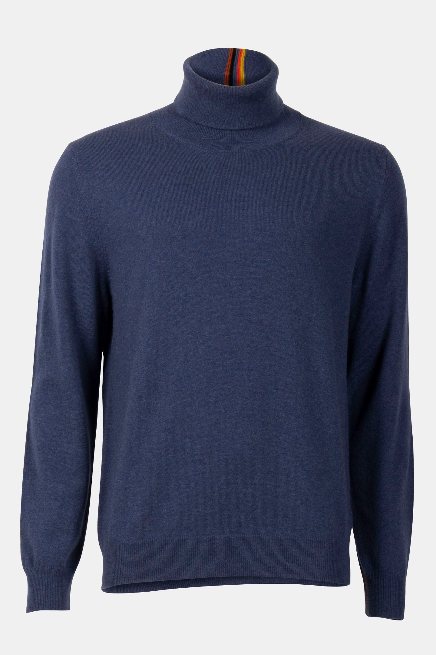 MENS SWEATER ROLL NECK INDIGO 3