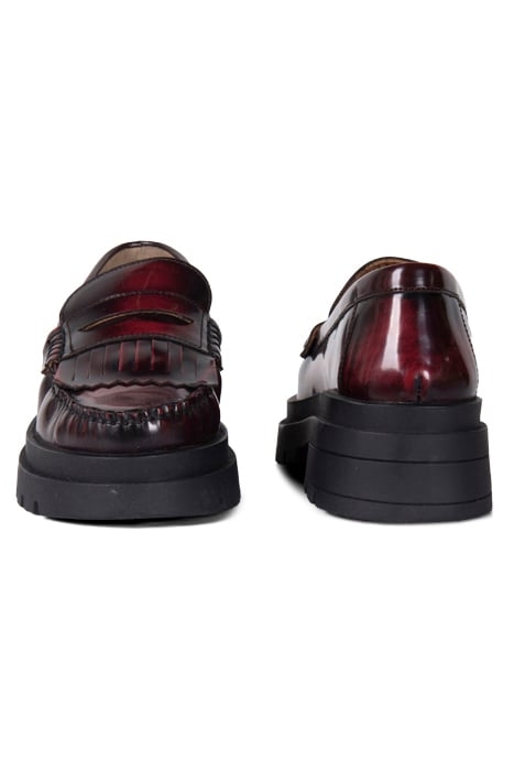 SHINY LEATHER LOAFER WITH RUBBER SOLE CASSIS 2