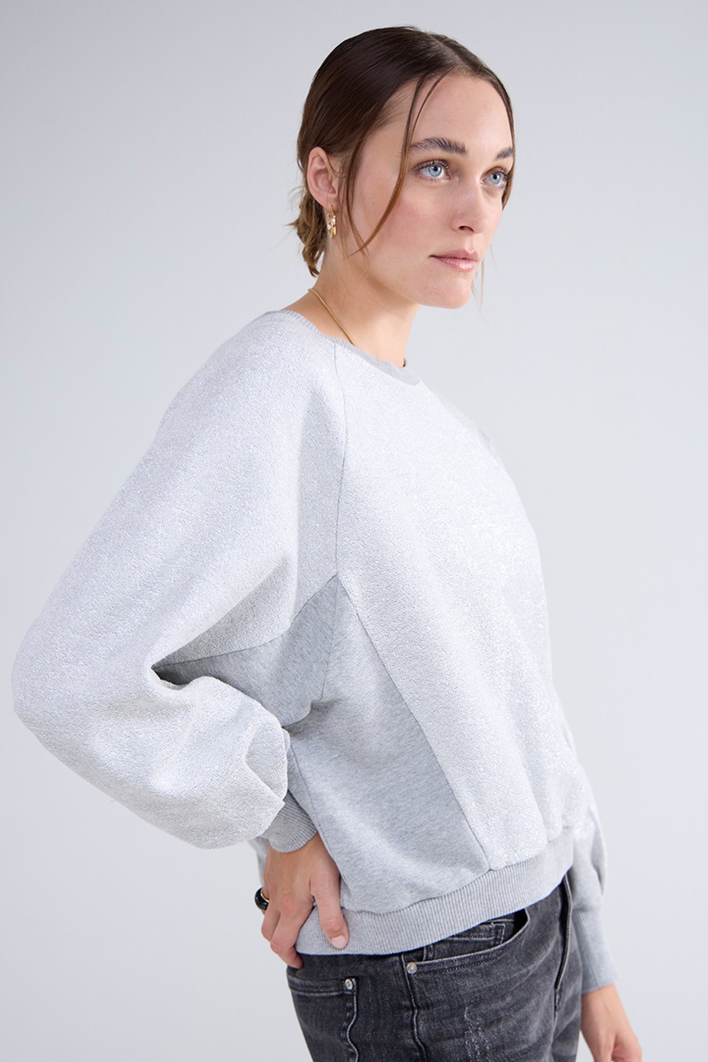 LOOSE FIT COATED SWEAT GREYS 6