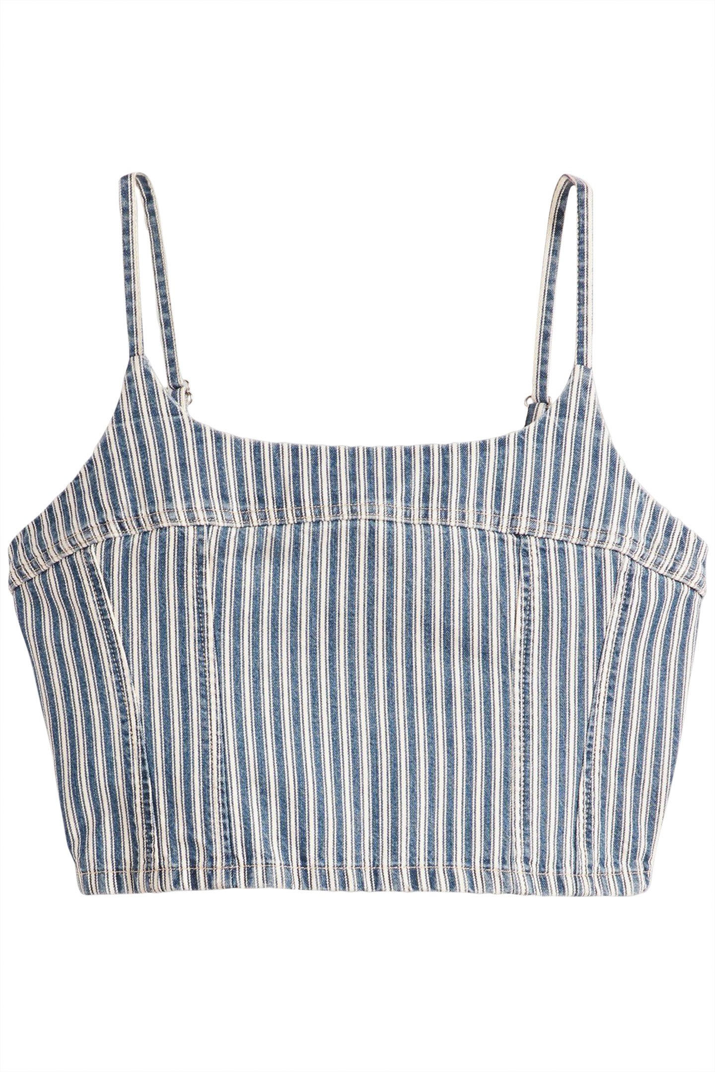 JADINE DENIM CAMI TANK MISCHA STRIPE 3