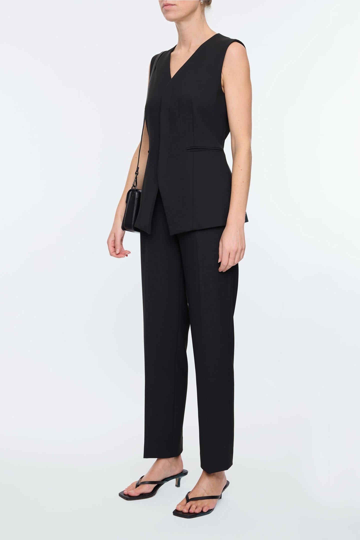 SLIM CIGARETTE PANTS BLACK 5