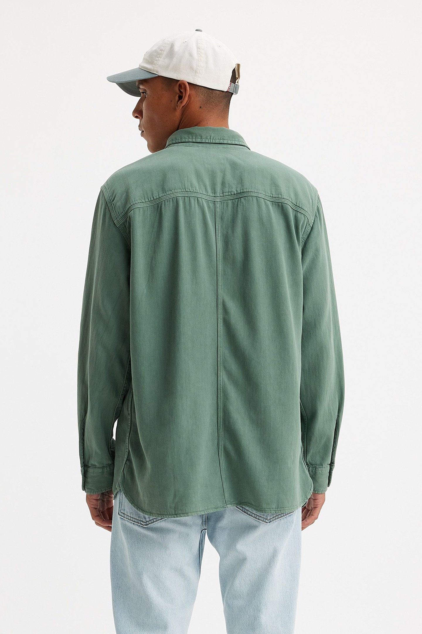 LS AUBURN WORKER OLIE FOREST GARMENT DYE 2