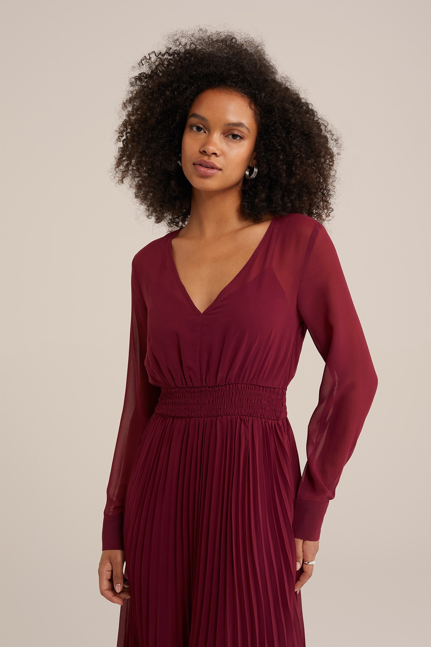 DRESS MID LENGTH VINTAGE RED 4