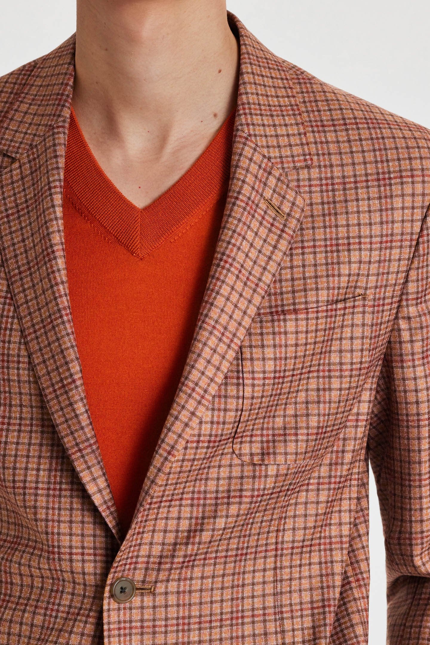 MENS 2 BTN PATCH POCKET JACKET PINK 5