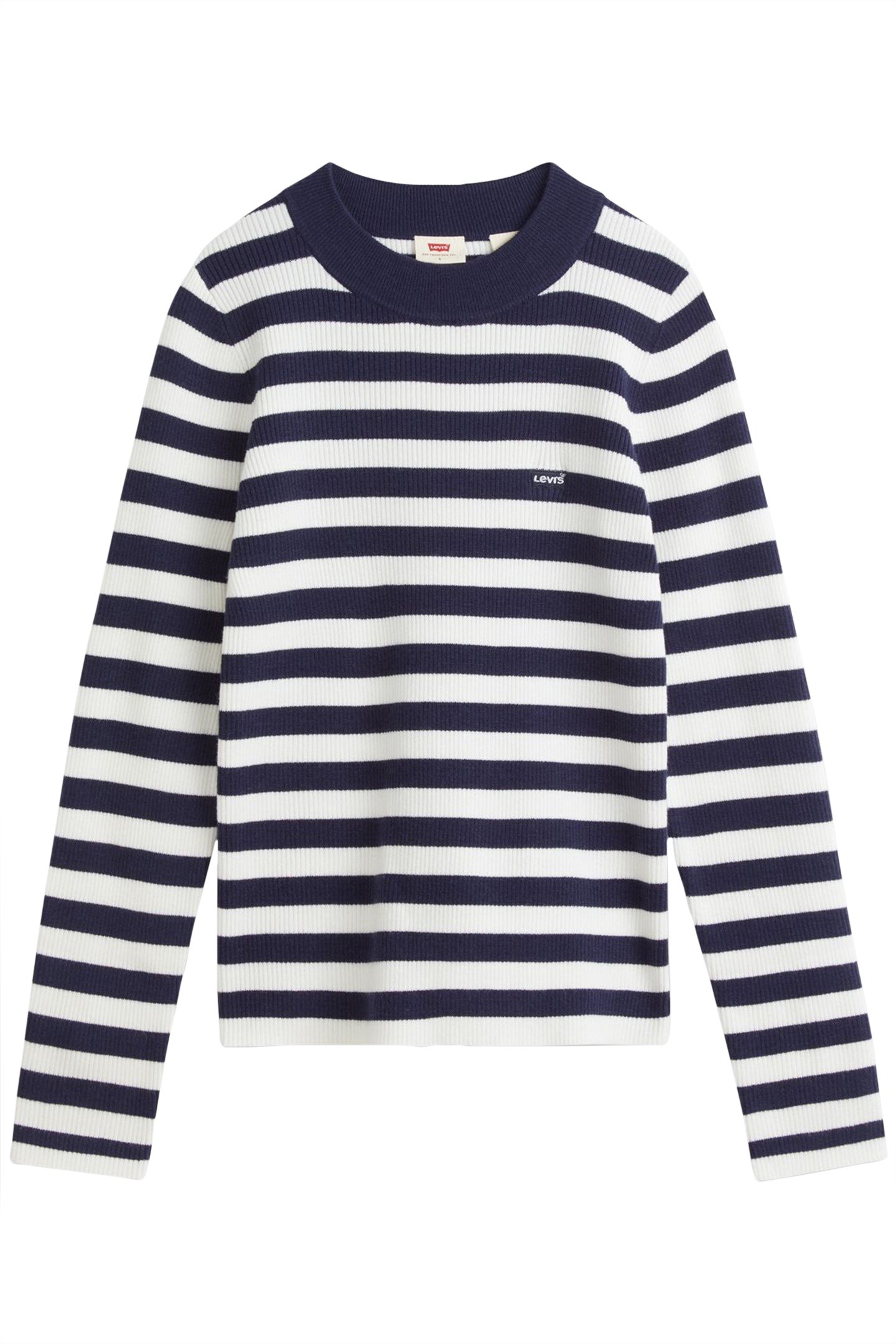 RIB CREW SWEATER OREO COOKIE MULTI STRIP 3