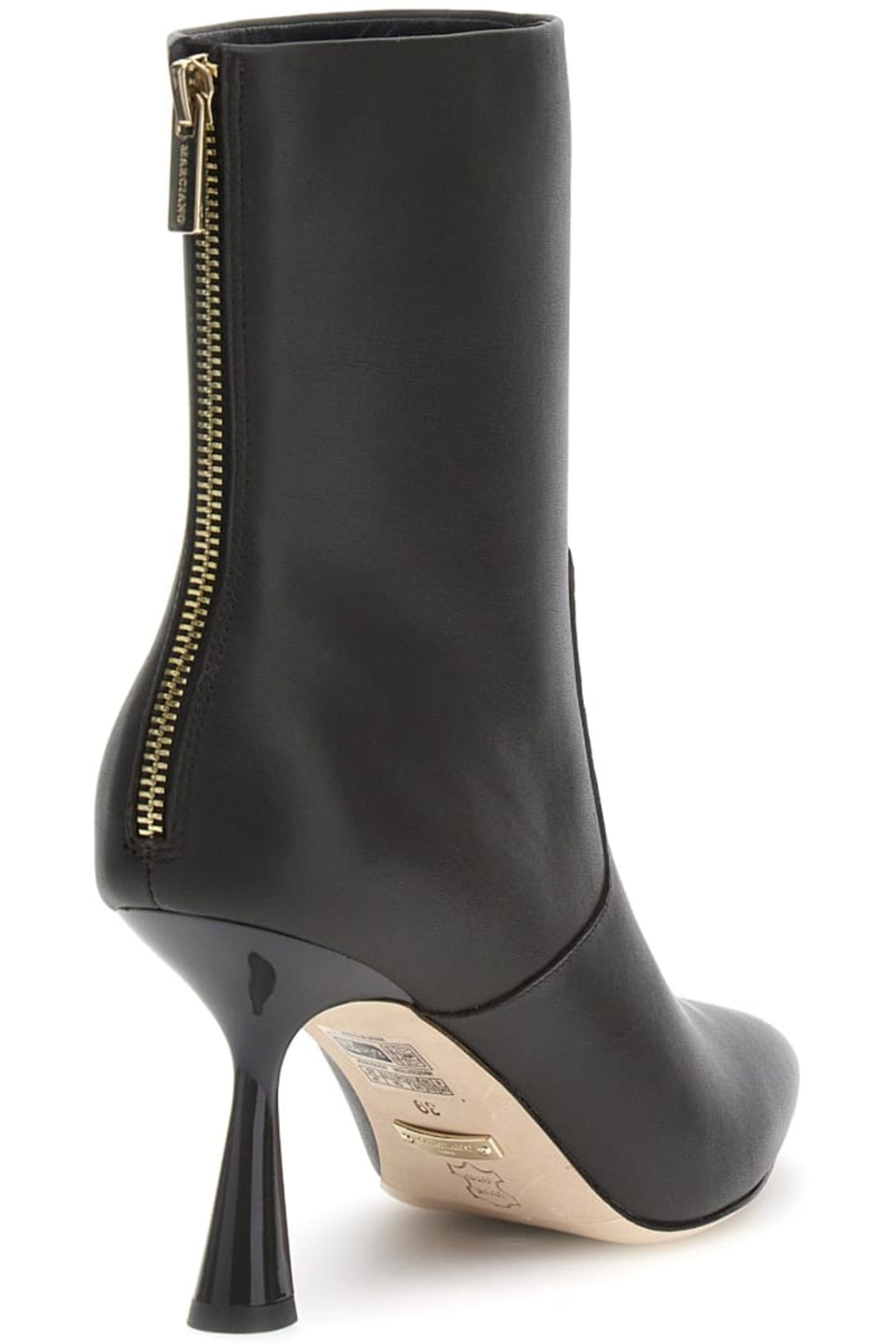 METAL ZIP BOOTIE REGAL BROWN 6