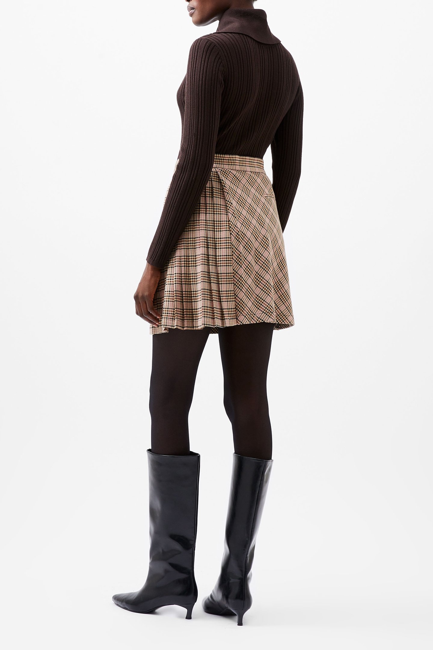 GINA CHECKS SKIRT PINK CHECK 2