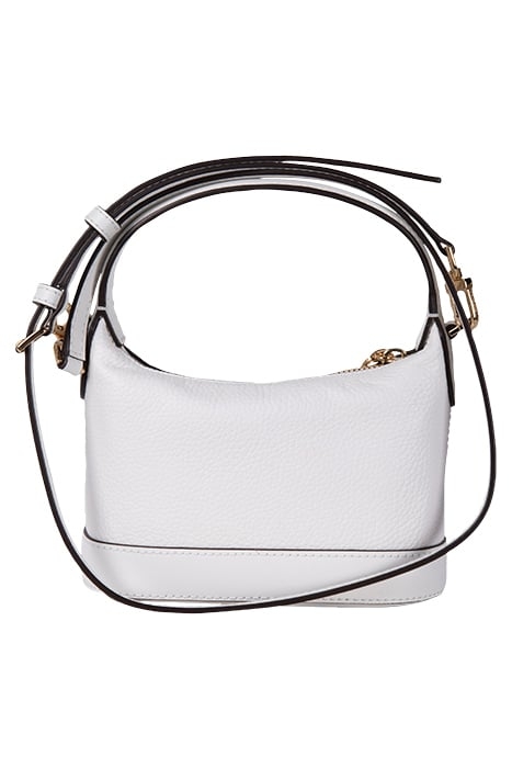 SMALL CROSSBODY BUCKET BAG IN WHITE 4