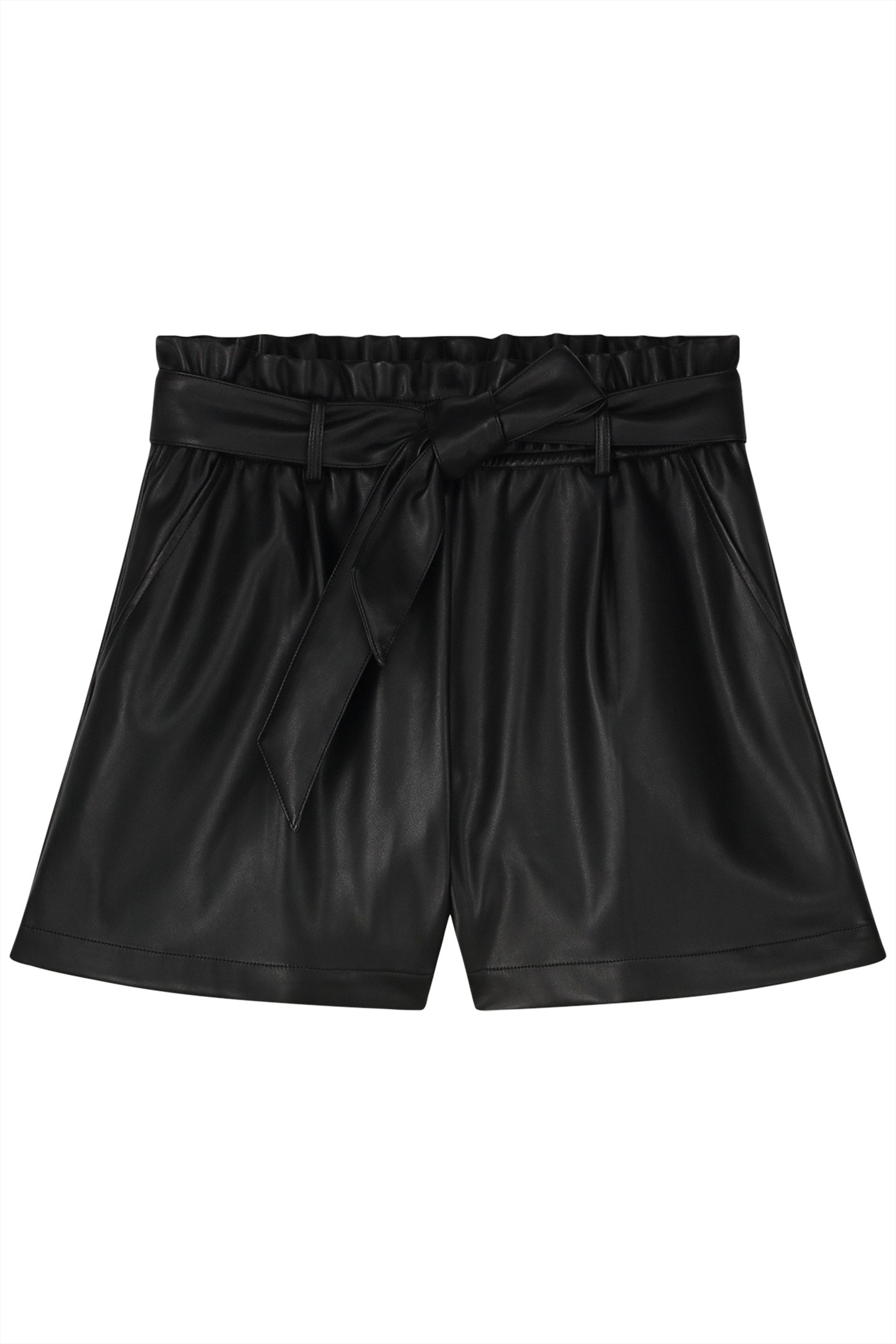 PU SHORT VEGAN LEATHER BLACKS 3