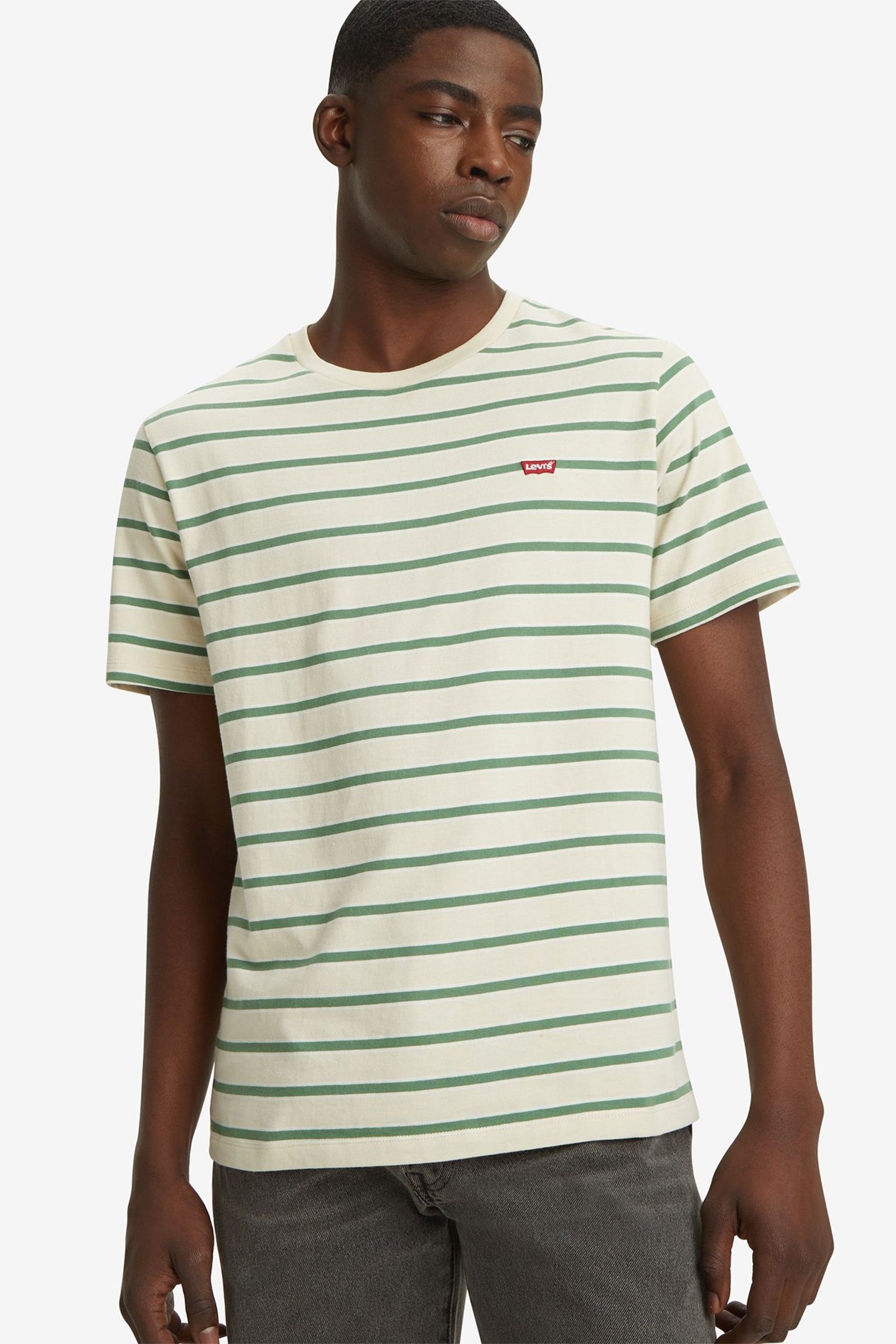SS ORIGINAL HM TEE AVERY STRIPE FOG STRIPE 4