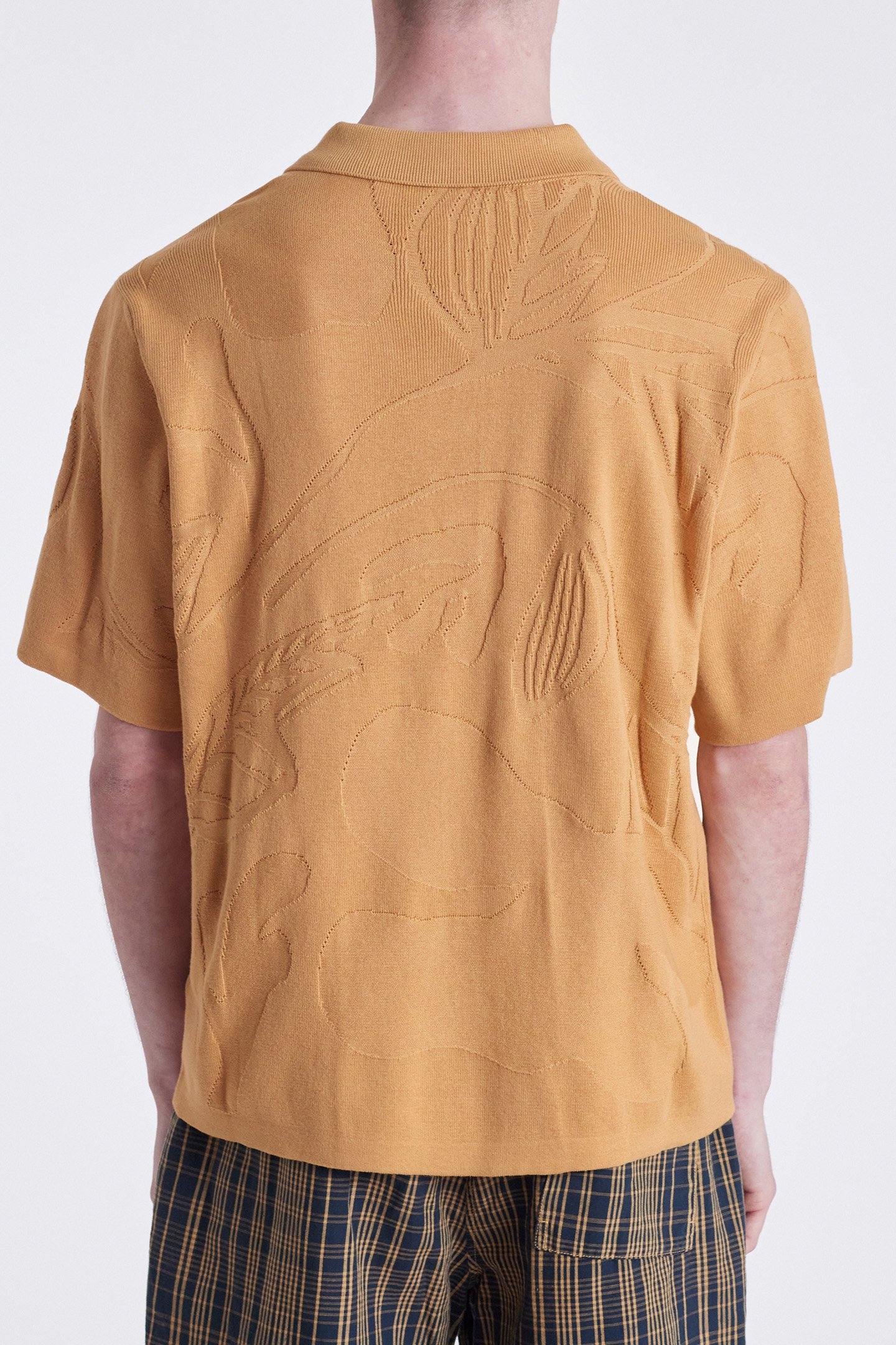 MENS SWEATER SS POLO MEDIUM BEIGE 2