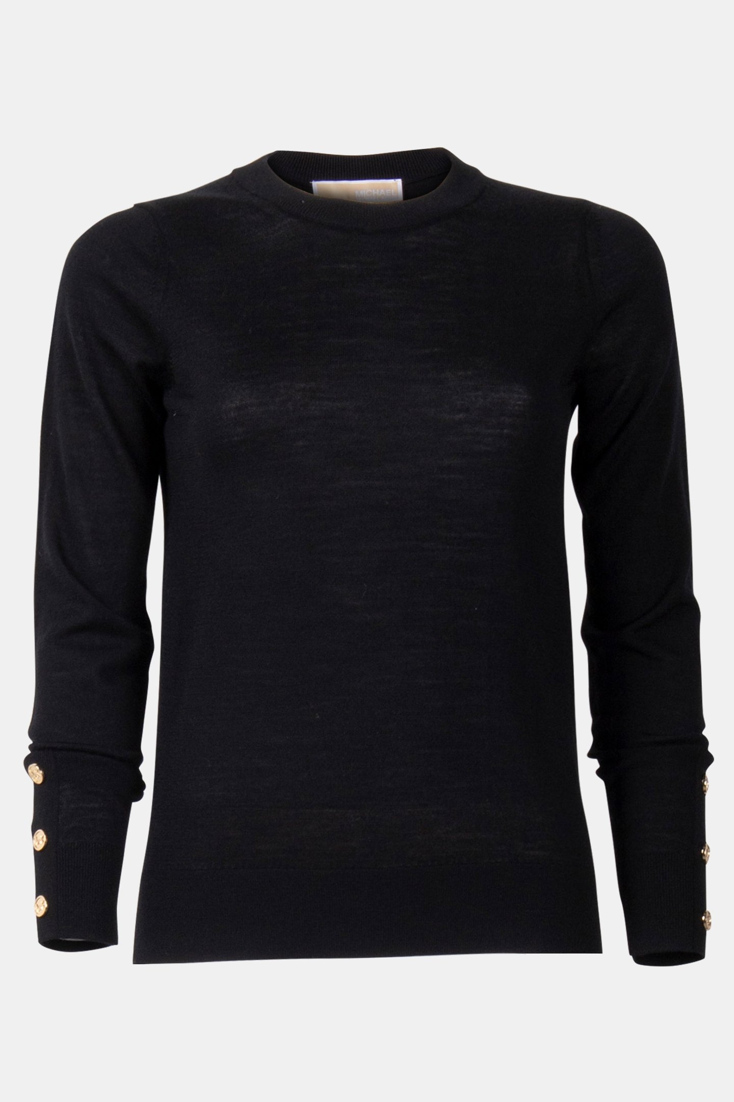 MERINO SNAP SLV LS SWEATER BLACK 3