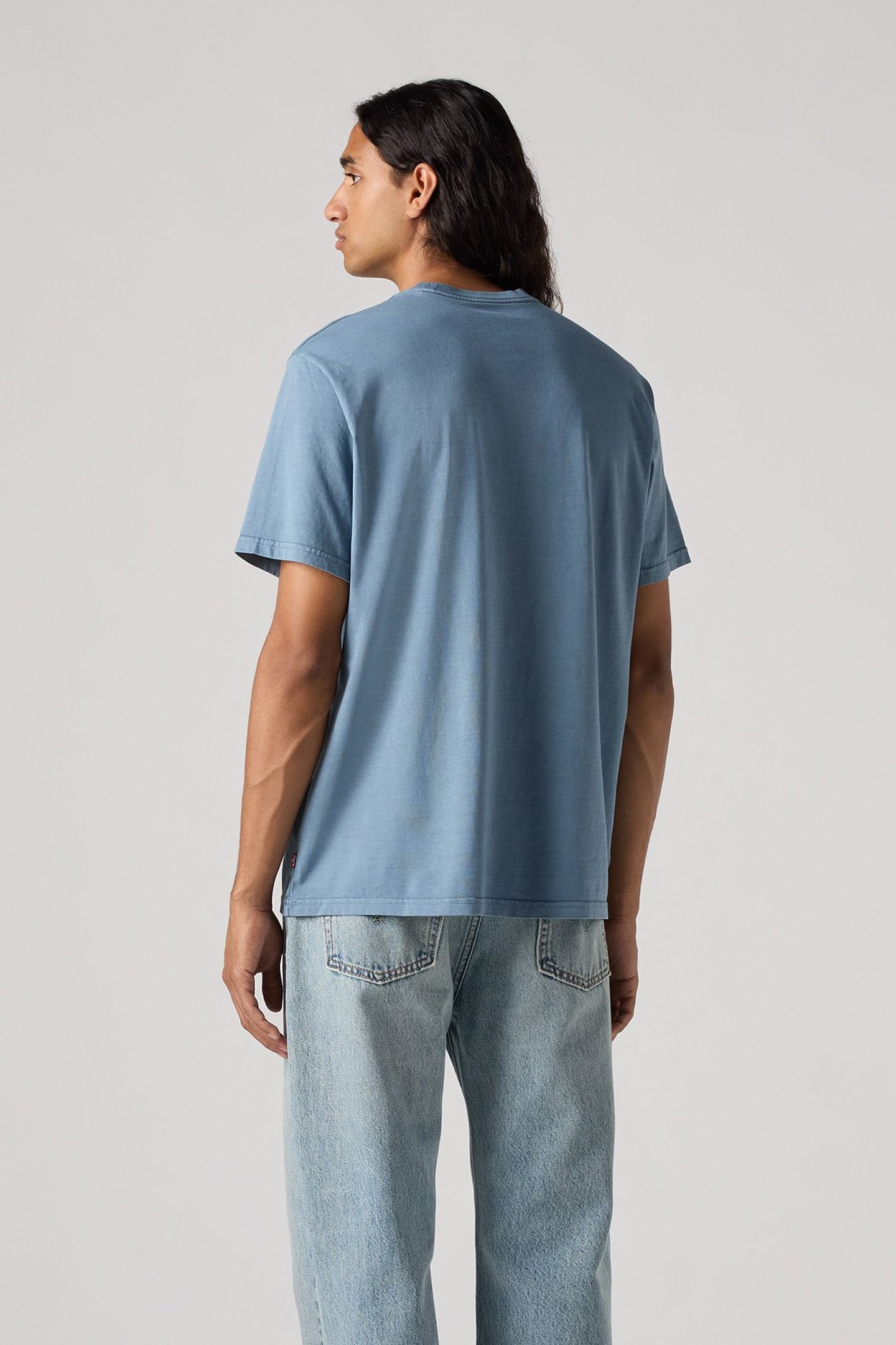 SS RELAXED FIT TEE SSNL SERIF LOGO STEAM 2