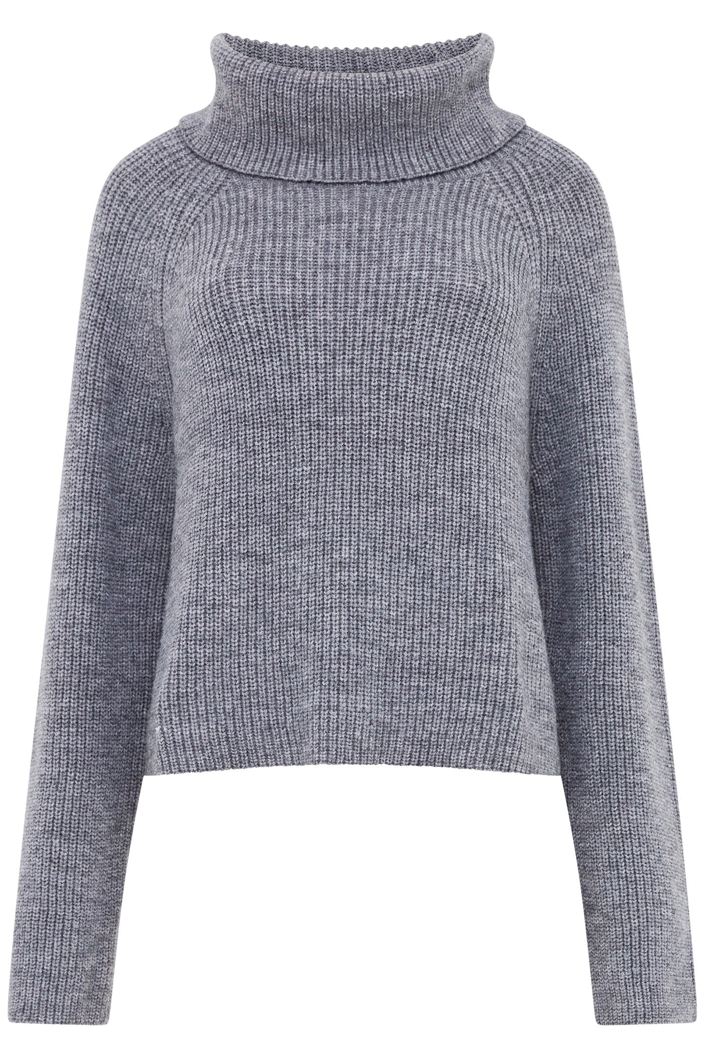 MERSAI LS ROLL NK JUMPER STONE GREY MEL 3