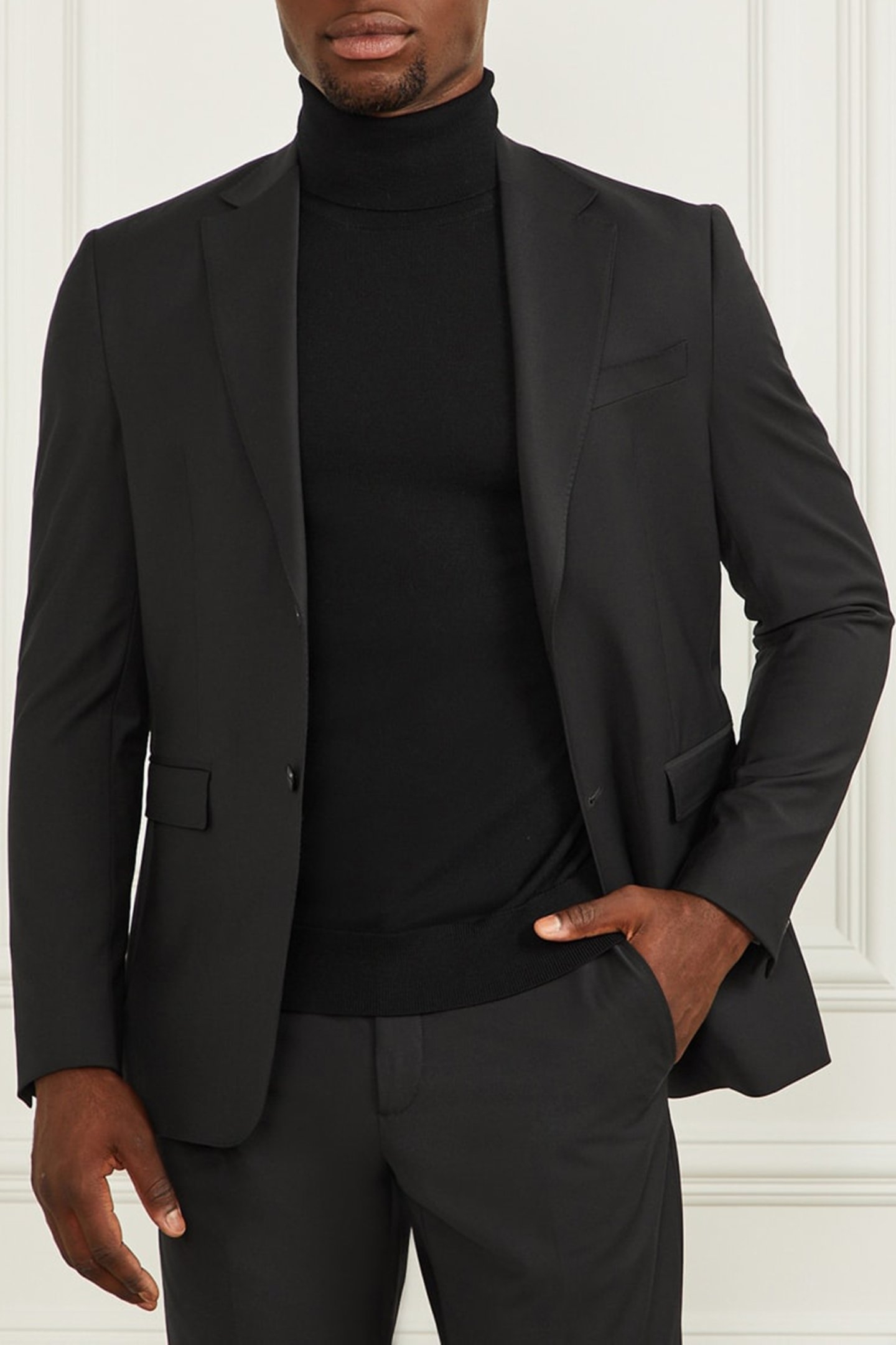 SEAN 2B NOTCH BLAZER JET BLACK A996 4