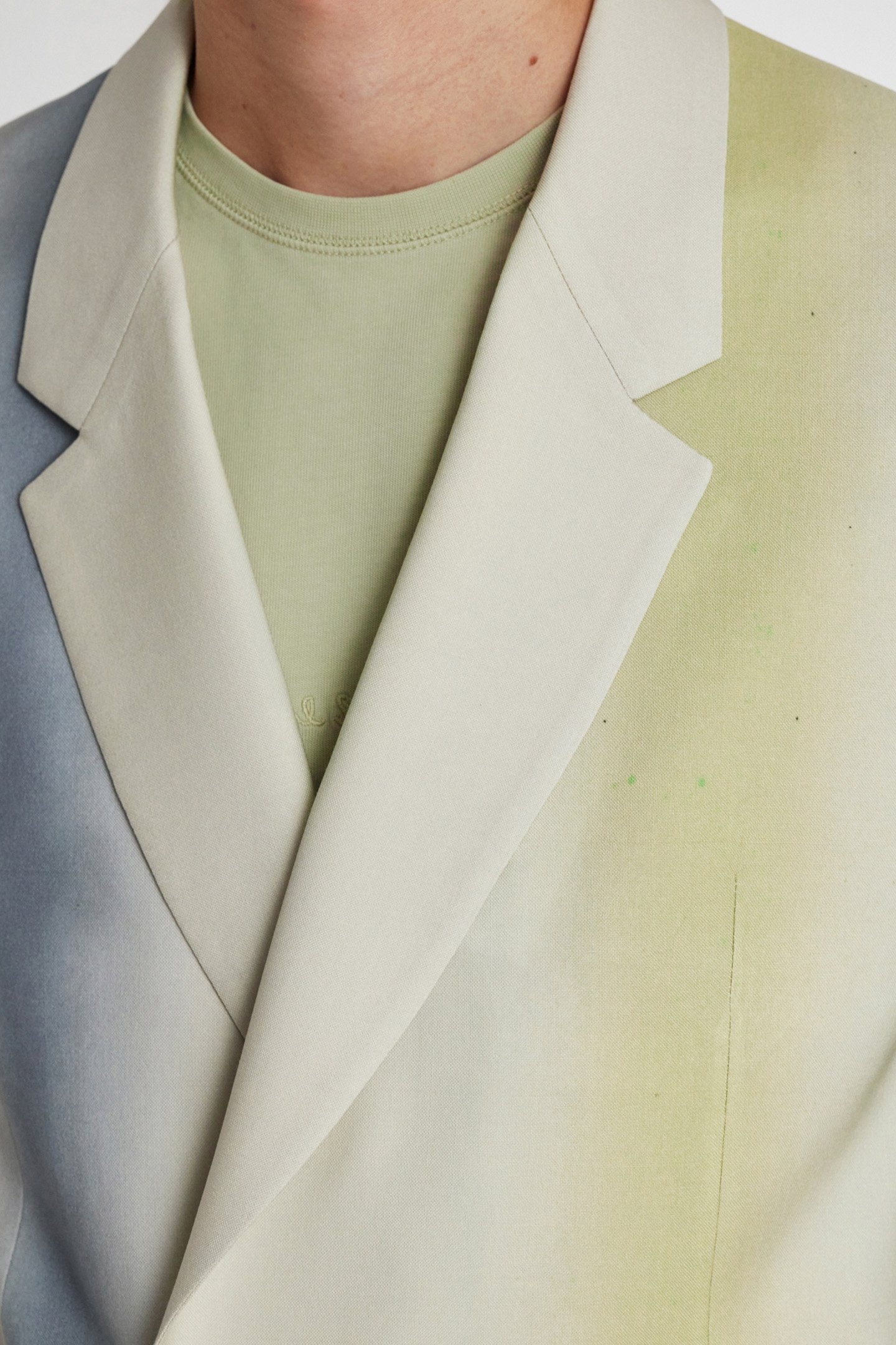 MENS 2 BUTTON JACKET LIGHT BEIGE 5