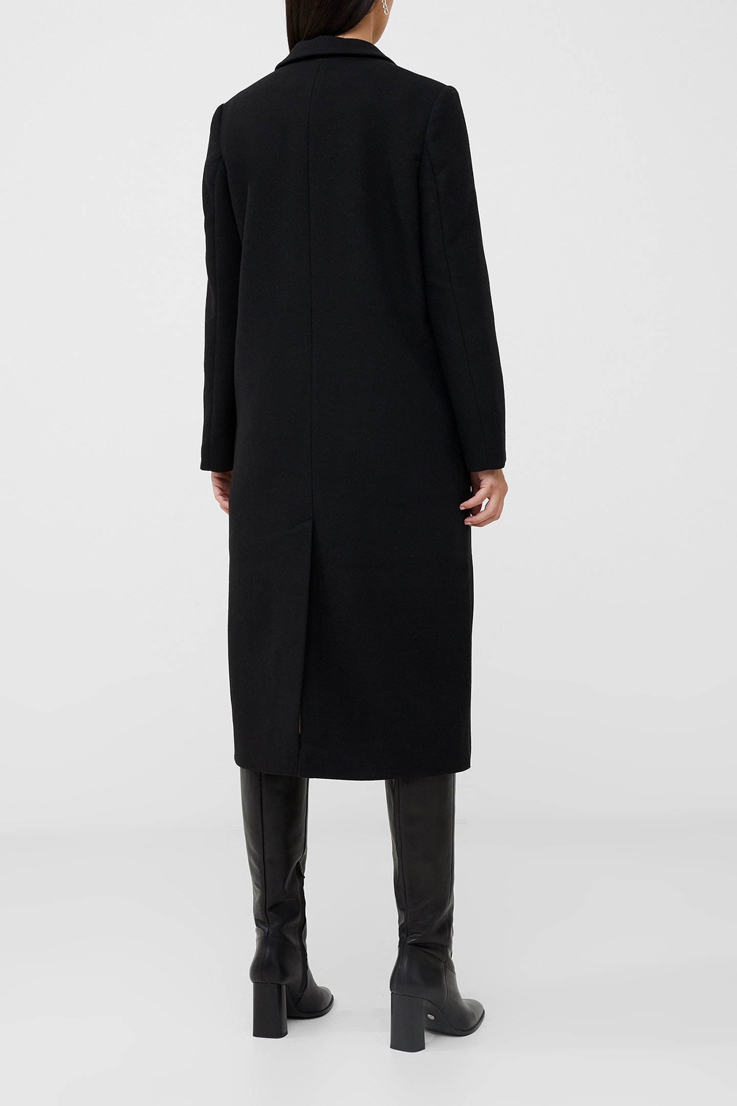 FAWN FELT COAT BLACK 2