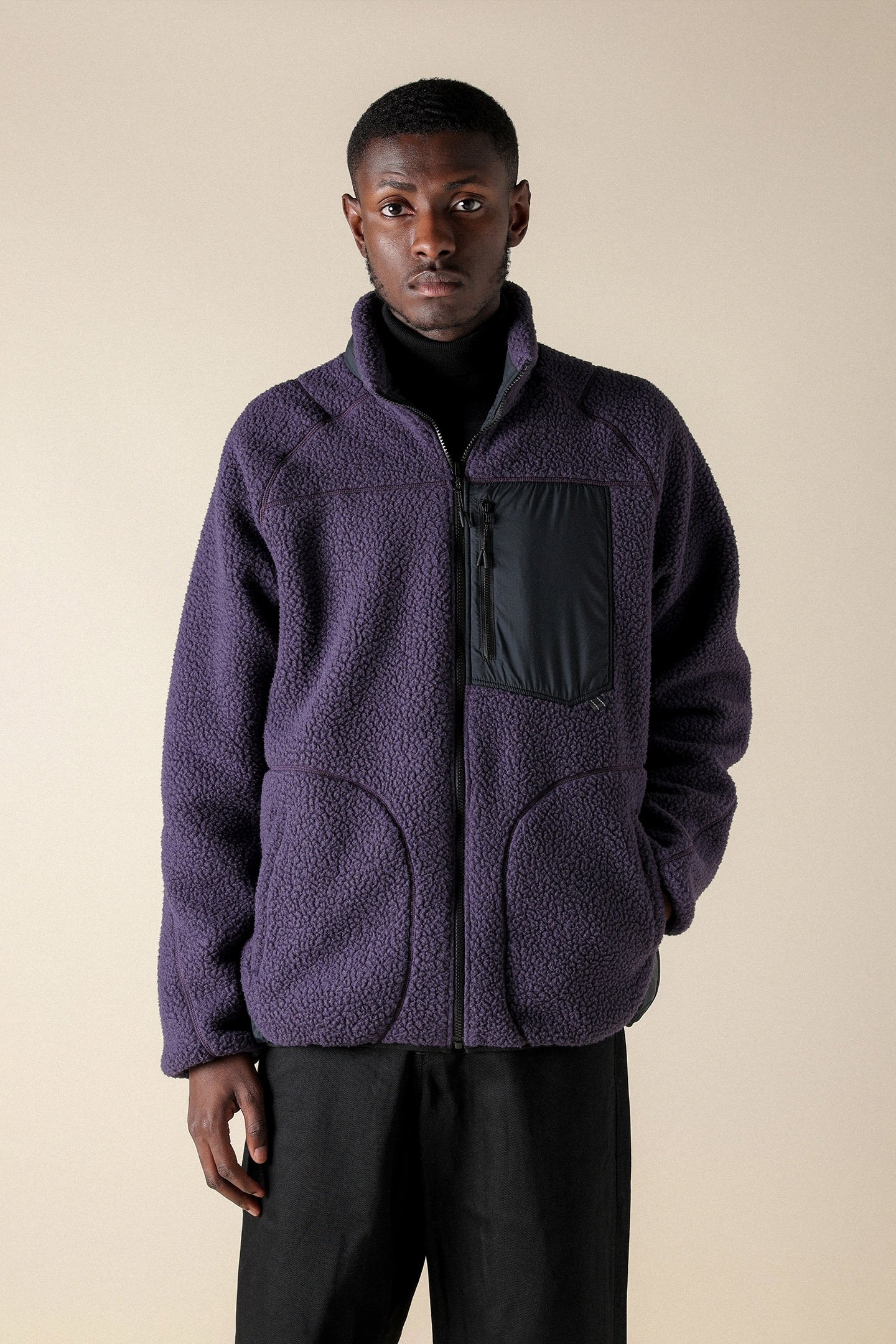 UNISEX SL POLARTEC THERMAL REV.JACKET MIDNIGHT PLUM 2