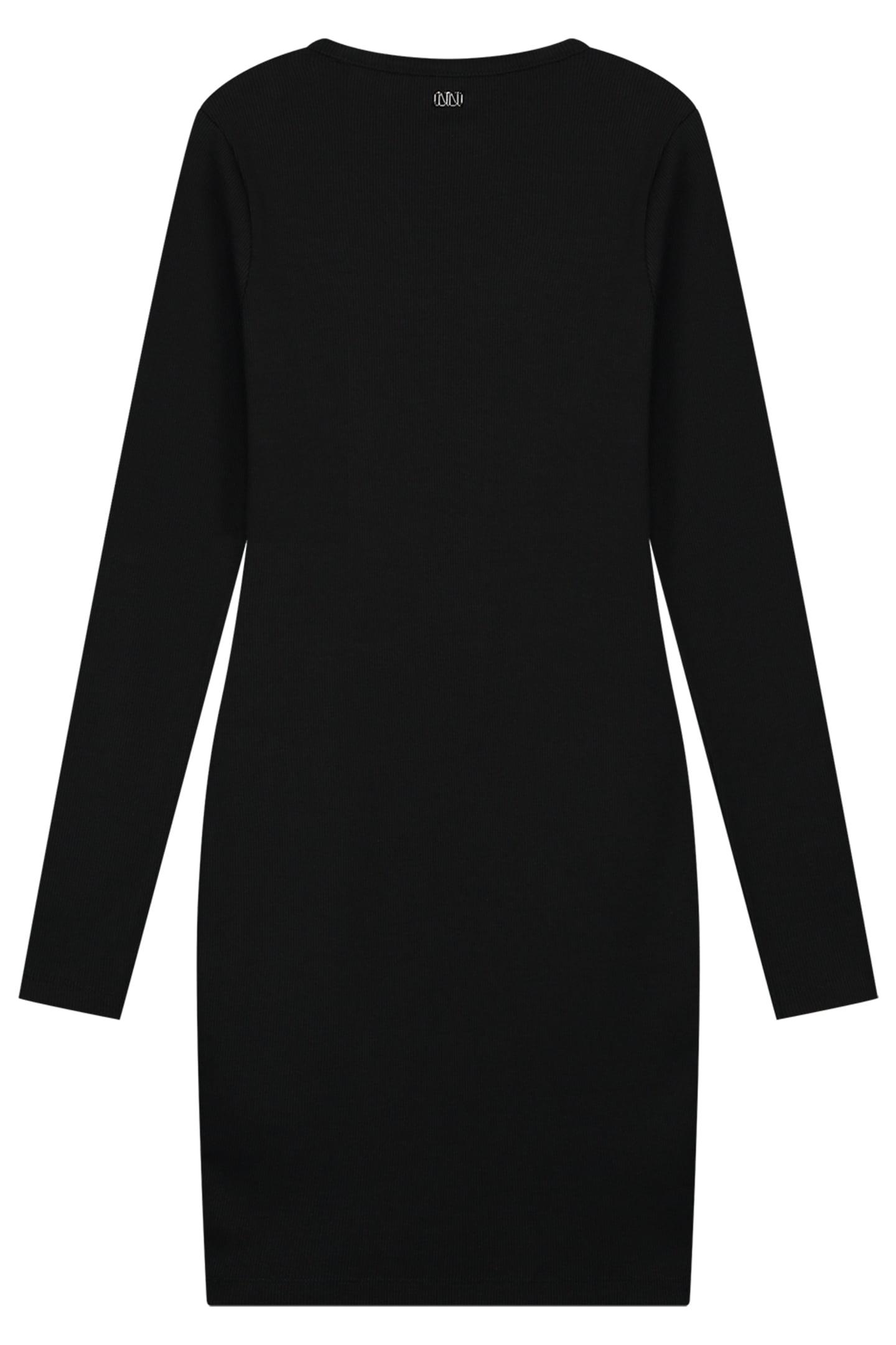 PRESLEY RIB DRESS BLACK 3