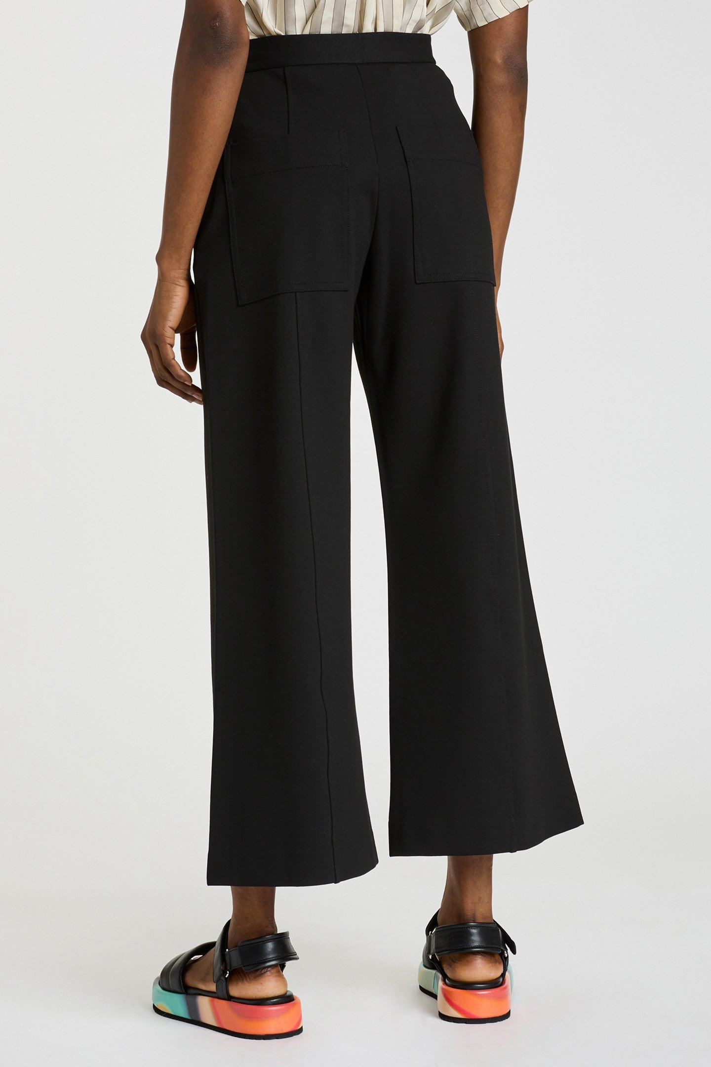 WOMENS JERSEY TROUSERS BLACK 2
