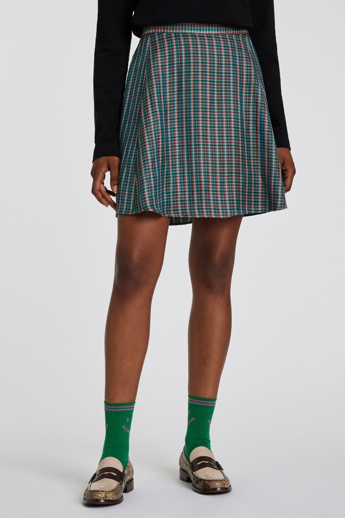 WOMENS SKIRT PETROL GREEN 1