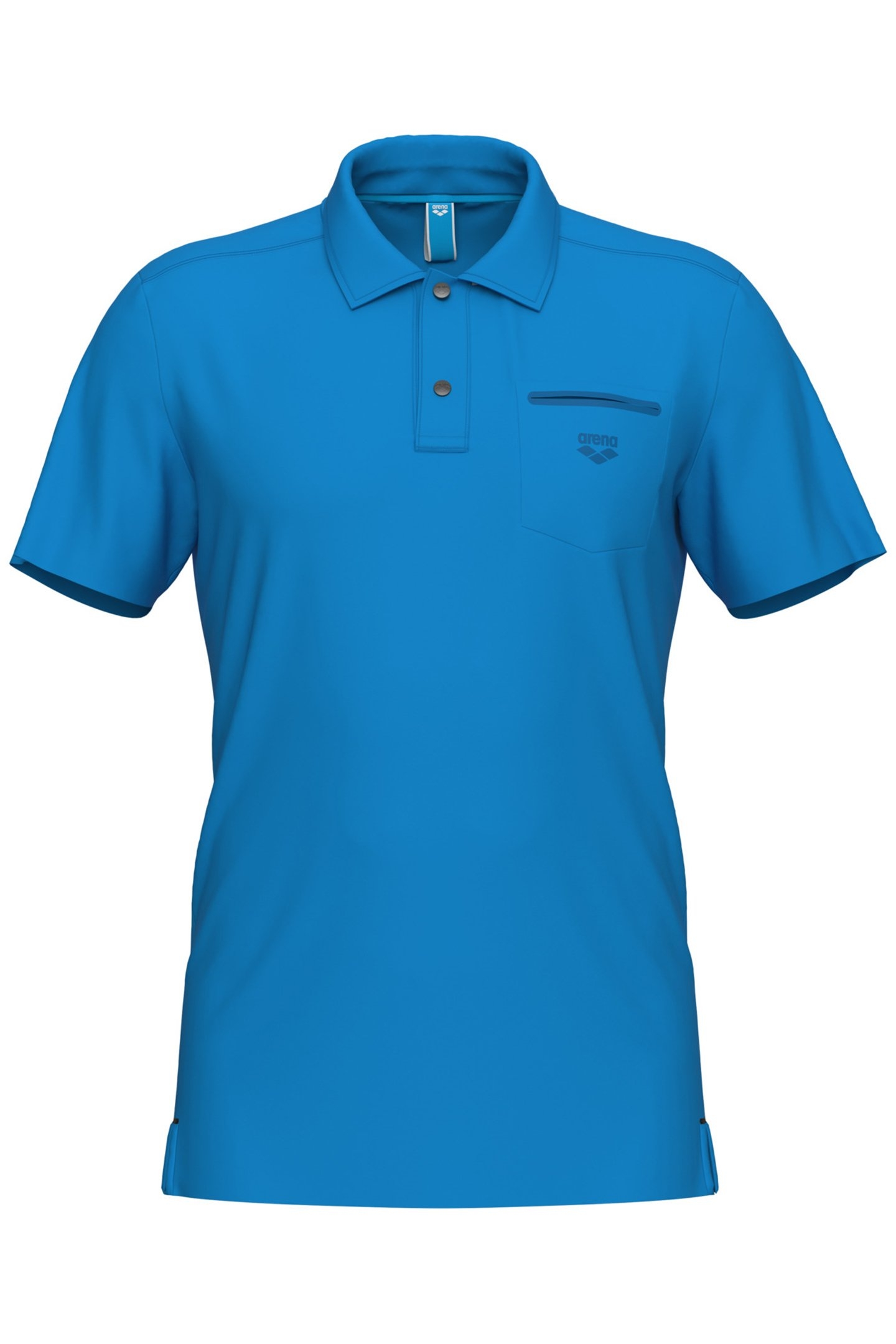 MEN'S POLOSHIRT POCKET SOLID BLUE LAKE 4