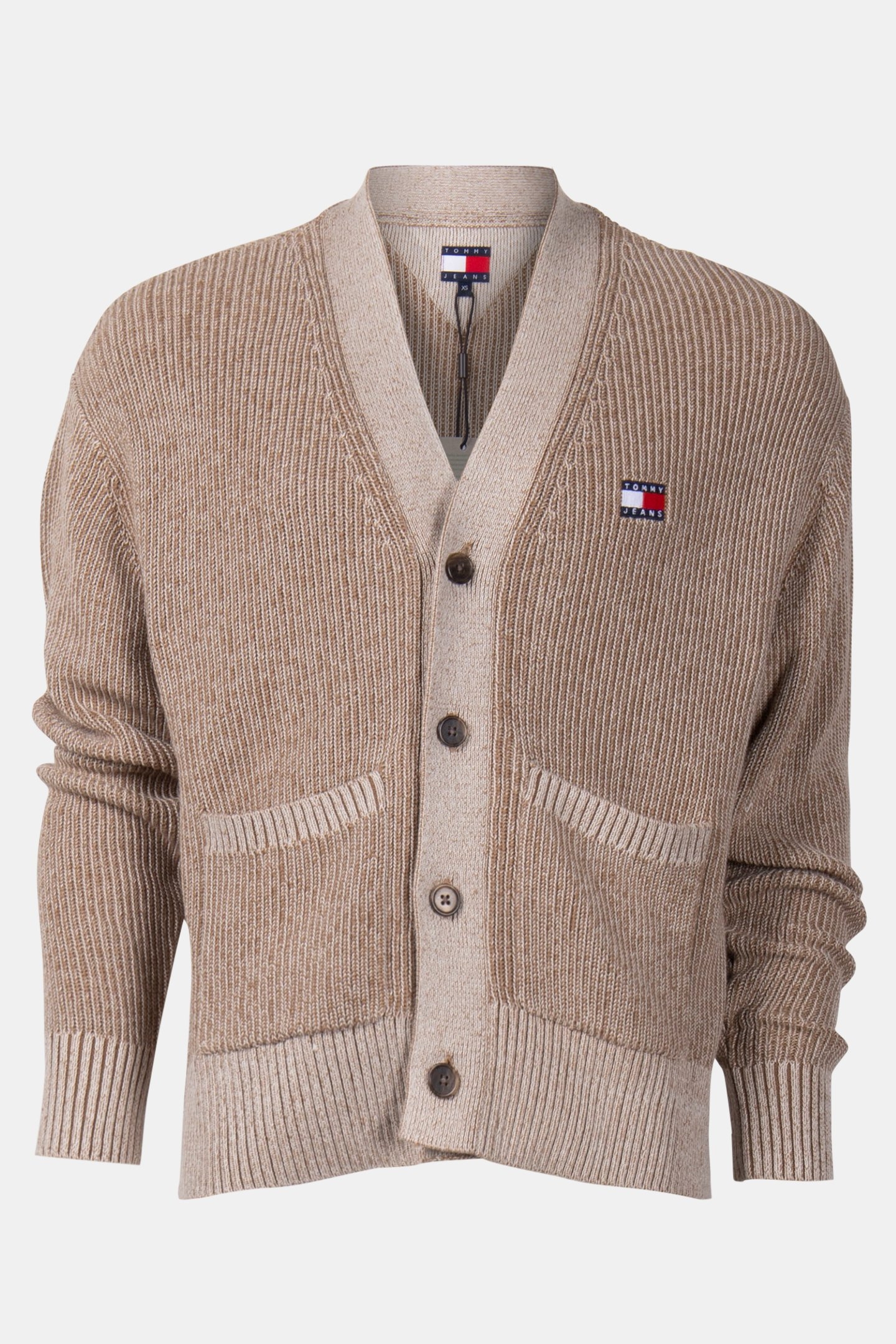 TJM RLX BADGE KNITTE RELAXED FIT SWEATER IN BRAUN 3