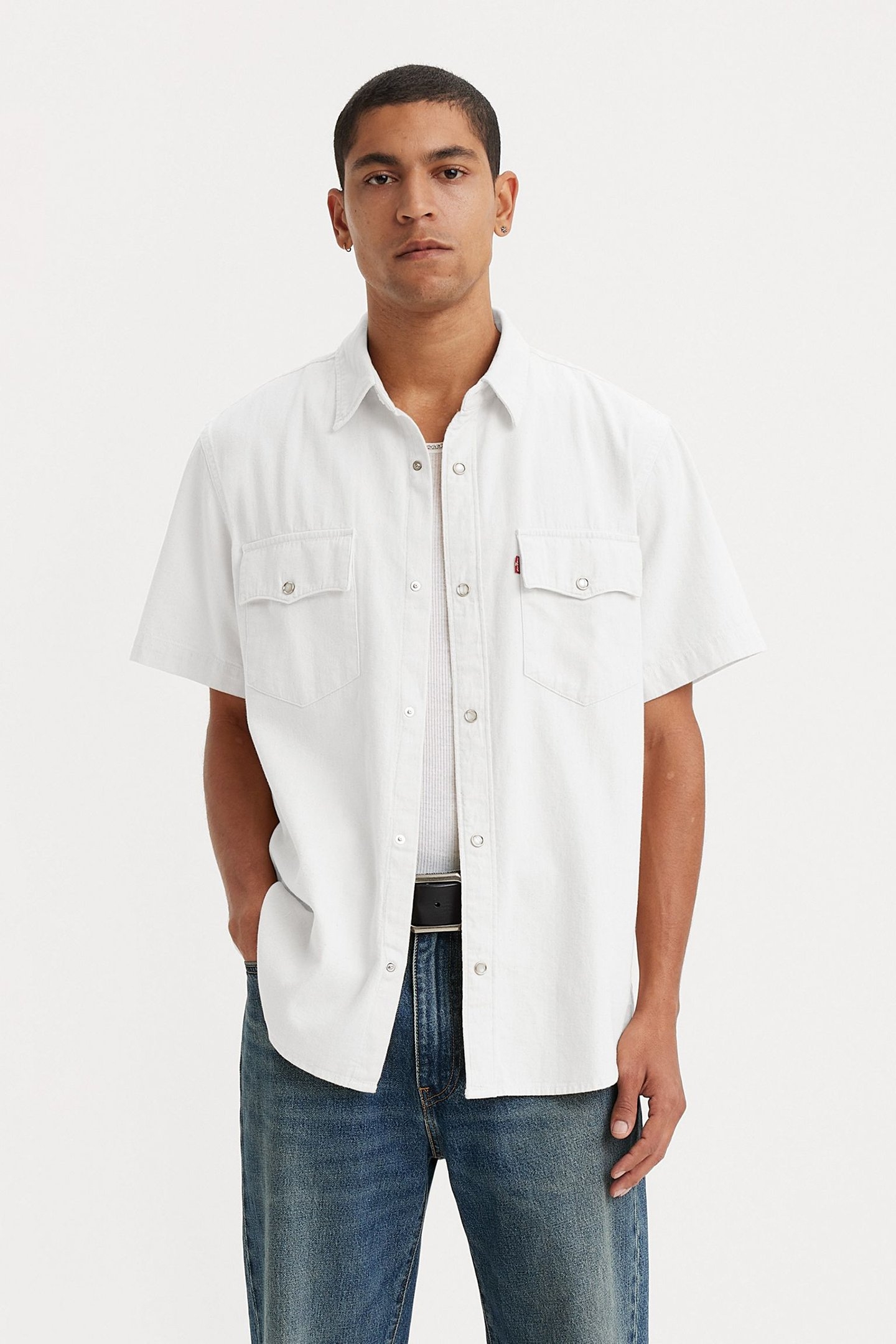 SS RELAXED FIT WESTERN NEWMAN ECRU 1