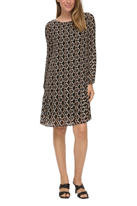 S.OLIVER DRESS GREY/BLACK 1