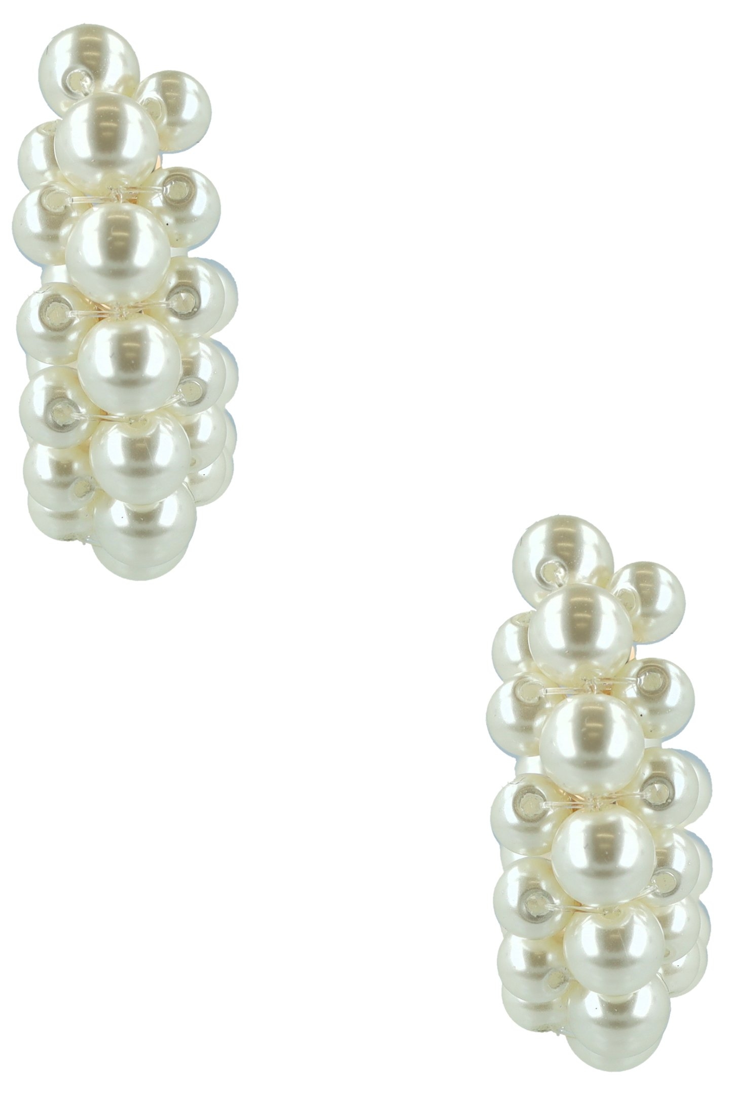 ESTATE MINI PEARL HOOPS CREAM 3