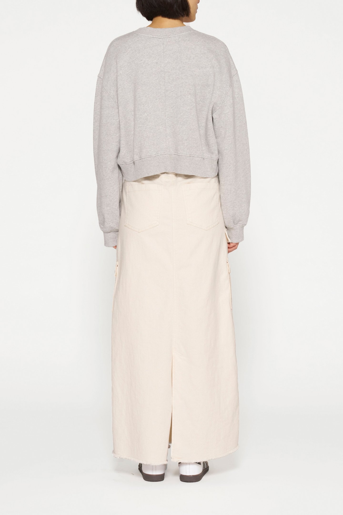 MAXI SKIRT TWILL ECRU 3