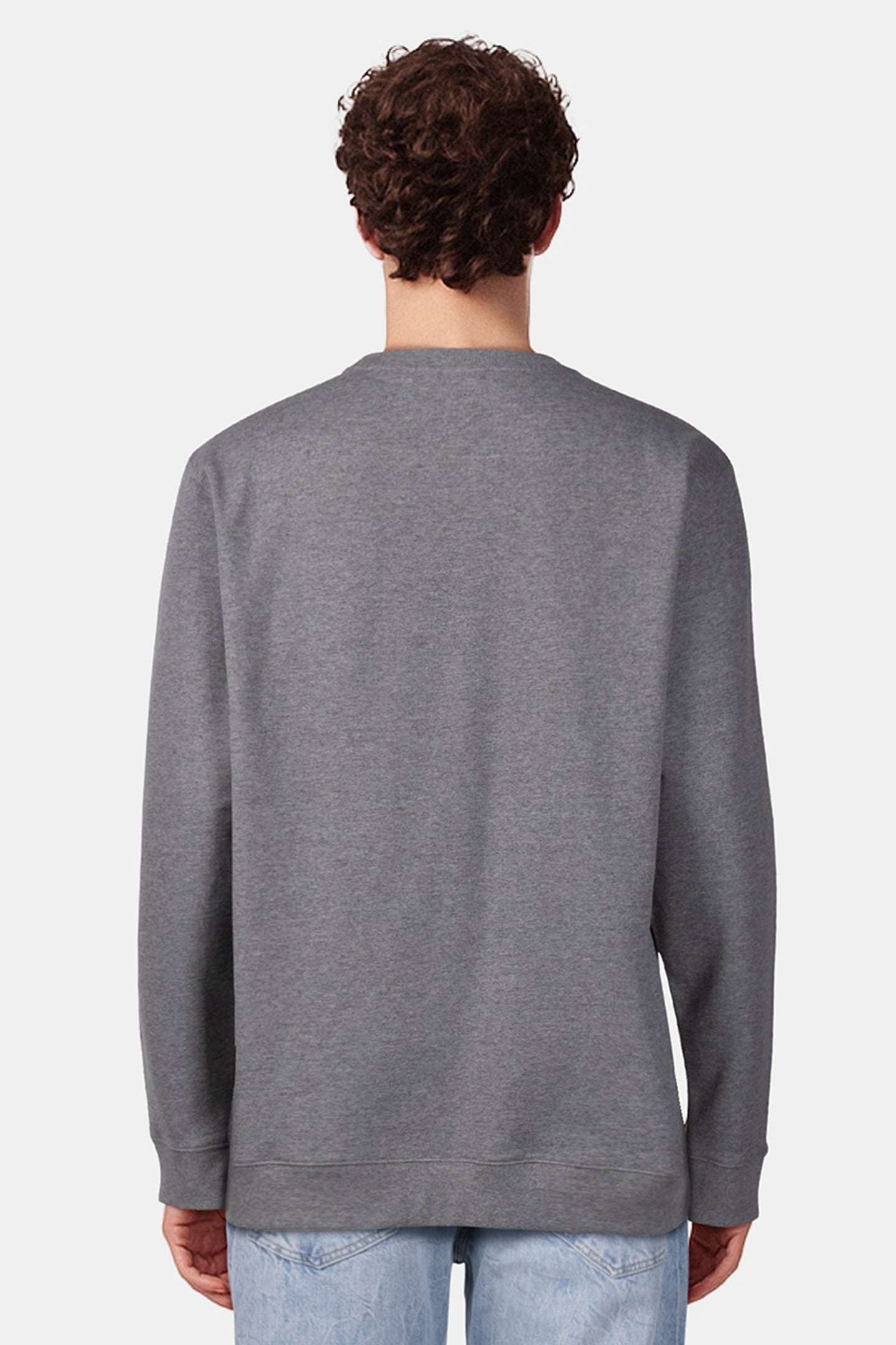 MN VANS CLASSIC CREW II CEMENT HEATHER/BLACK 2